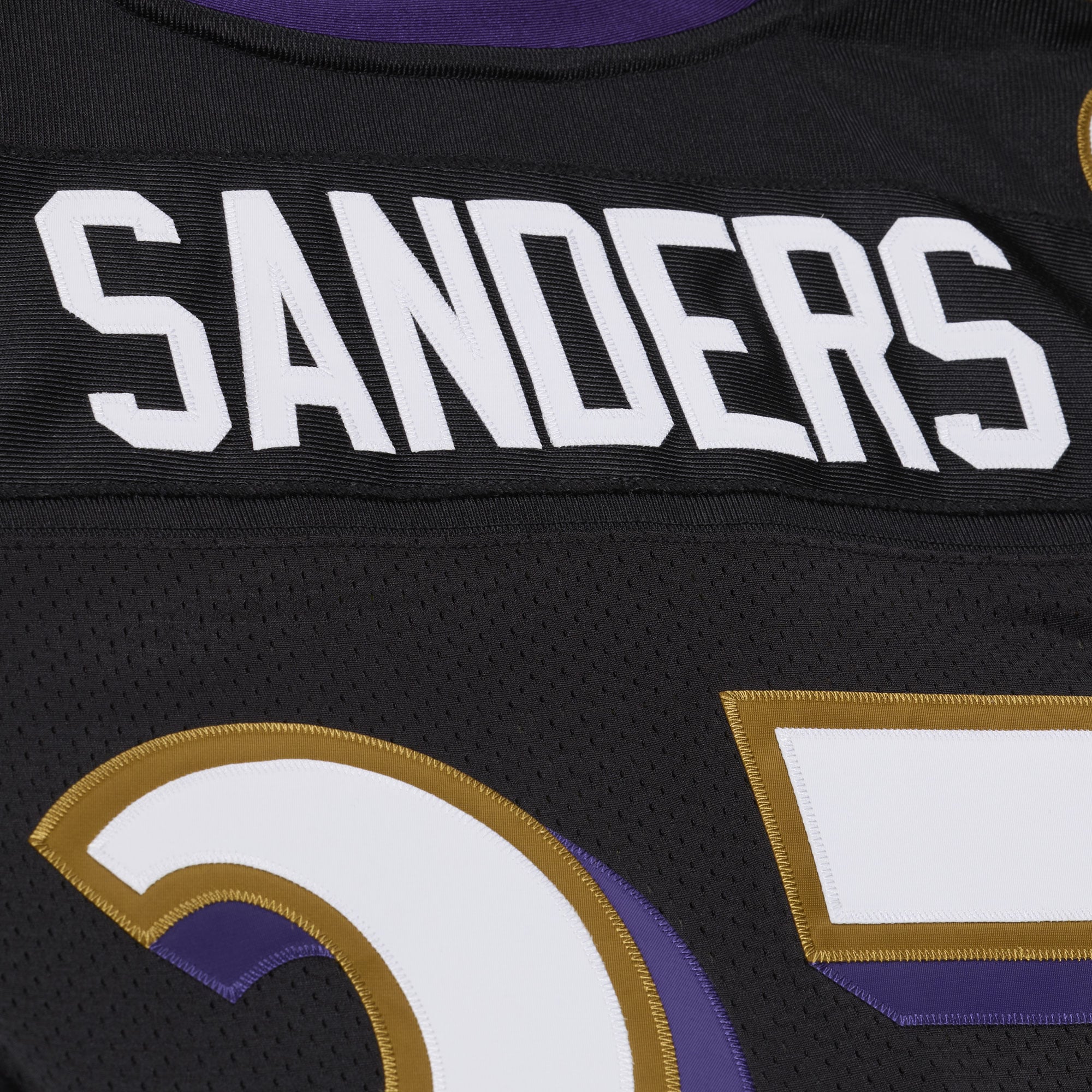 Men's Mitchell & Ness Deion Sanders Black Baltimore Ravens 2005 Authentic Throwback Jersey