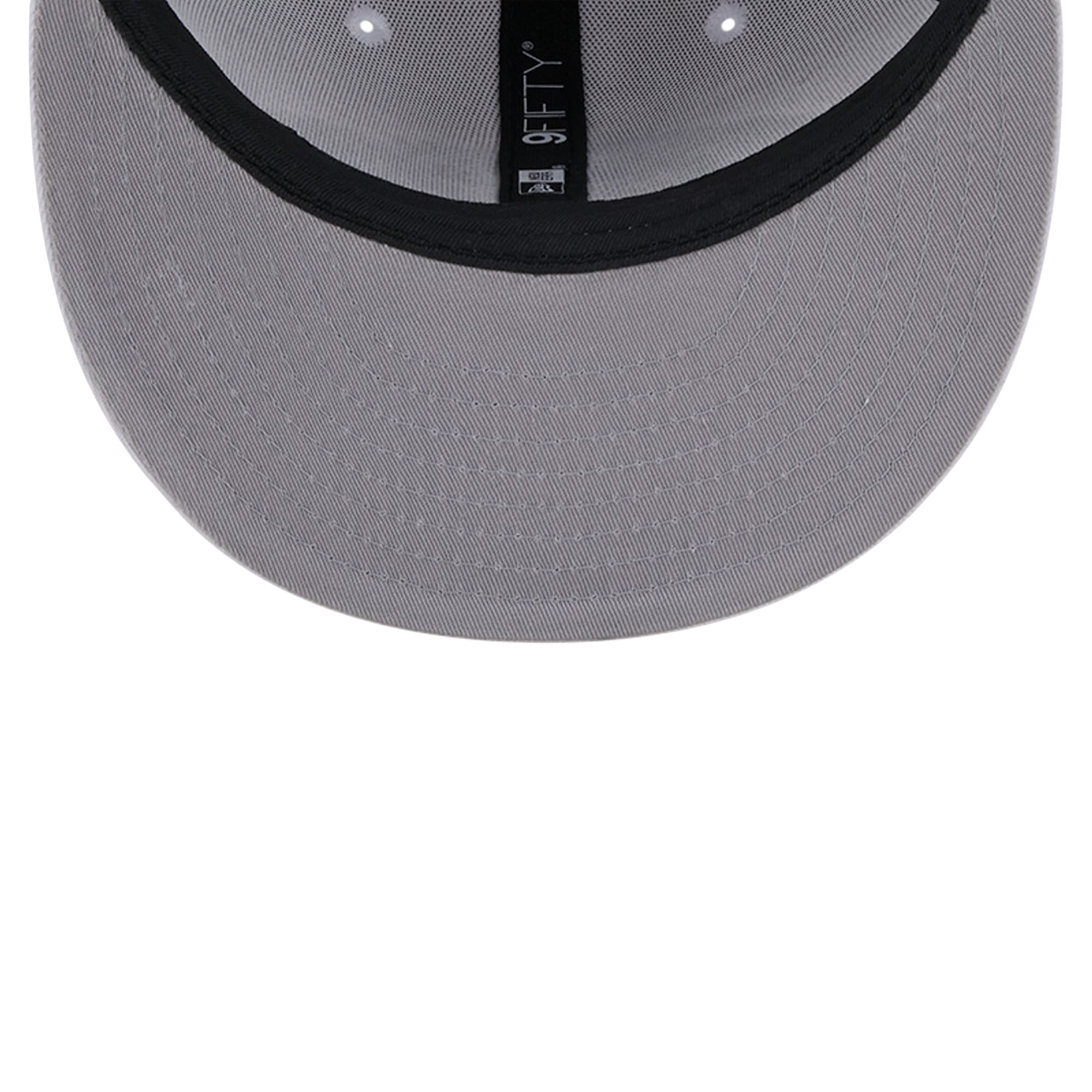 Casquette Snapback 9FIFTY New Era Baltimore Ravens Main blanc sur blanc pour homme