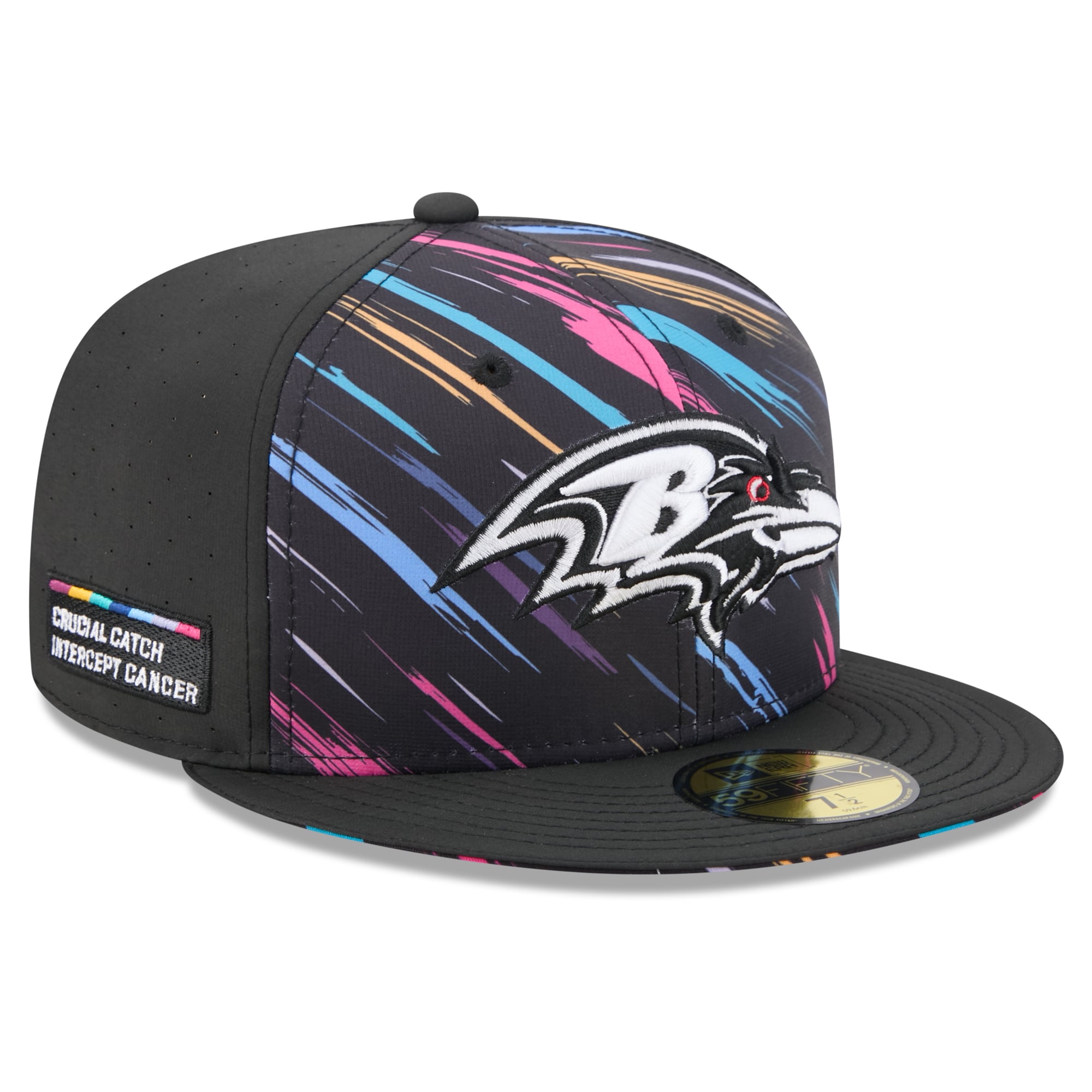 Men's New Era Black Baltimore Ravens 2026 NFL Crucial Catch 59FIFTY Fitted Hat
