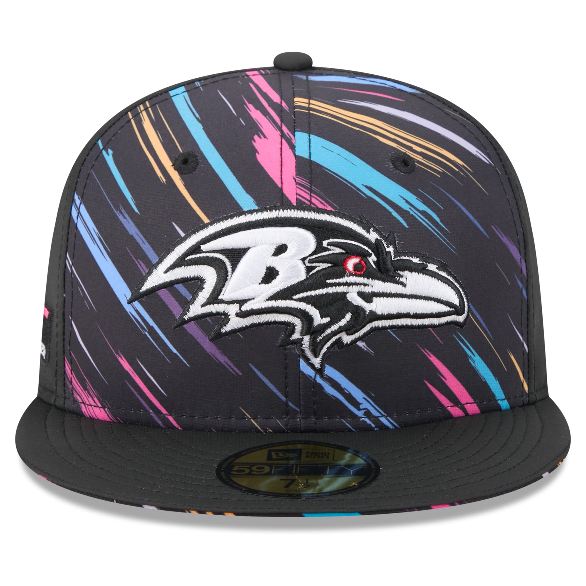 Men's New Era Black Baltimore Ravens 2026 NFL Crucial Catch 59FIFTY Fitted Hat