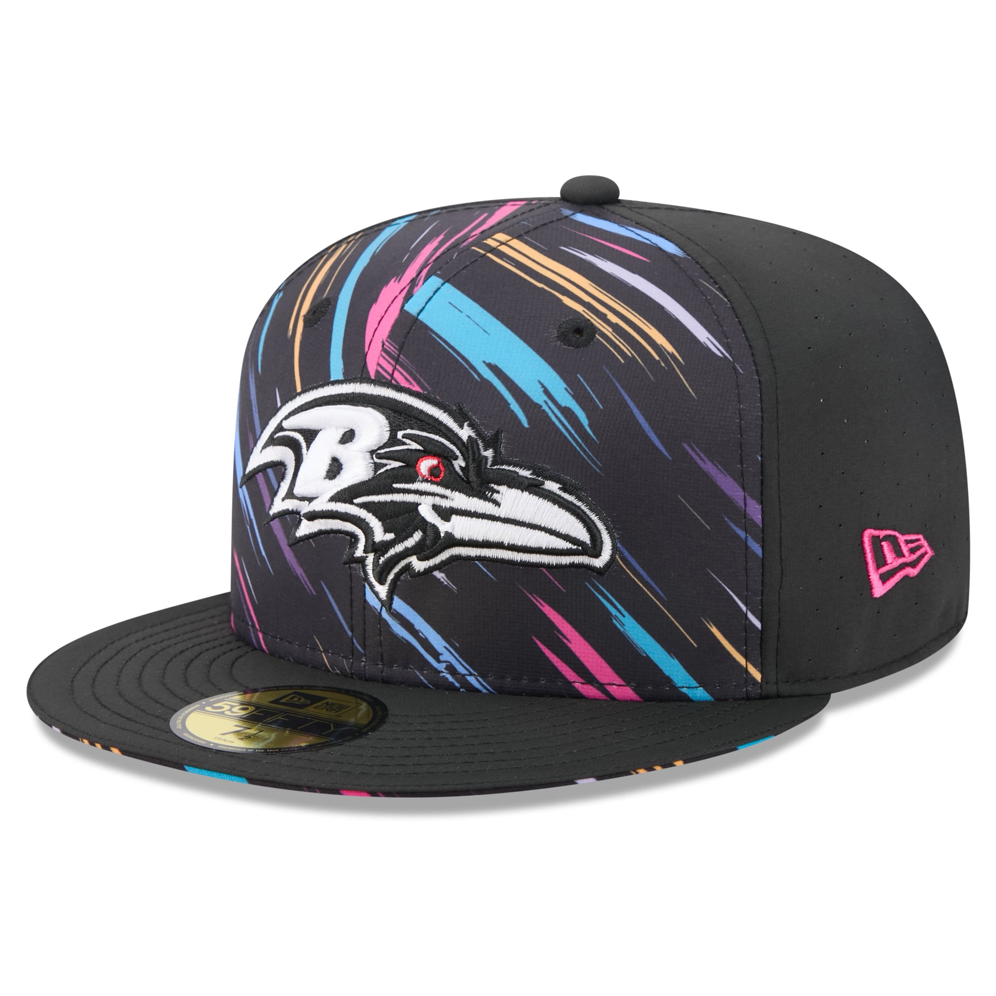 Men's New Era Black Baltimore Ravens 2026 NFL Crucial Catch 59FIFTY Fitted Hat