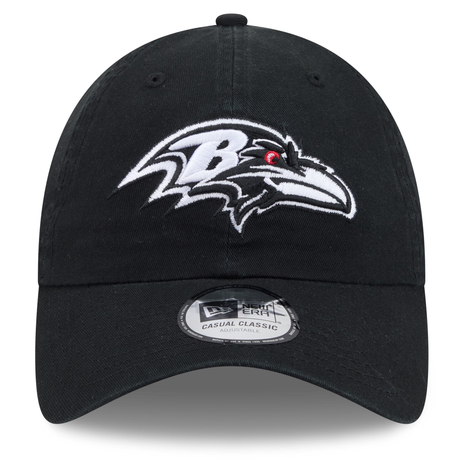 Men's New Era Black Baltimore Ravens 2026 NFL Crucial Catch Casual Classic Adjustable Hat
