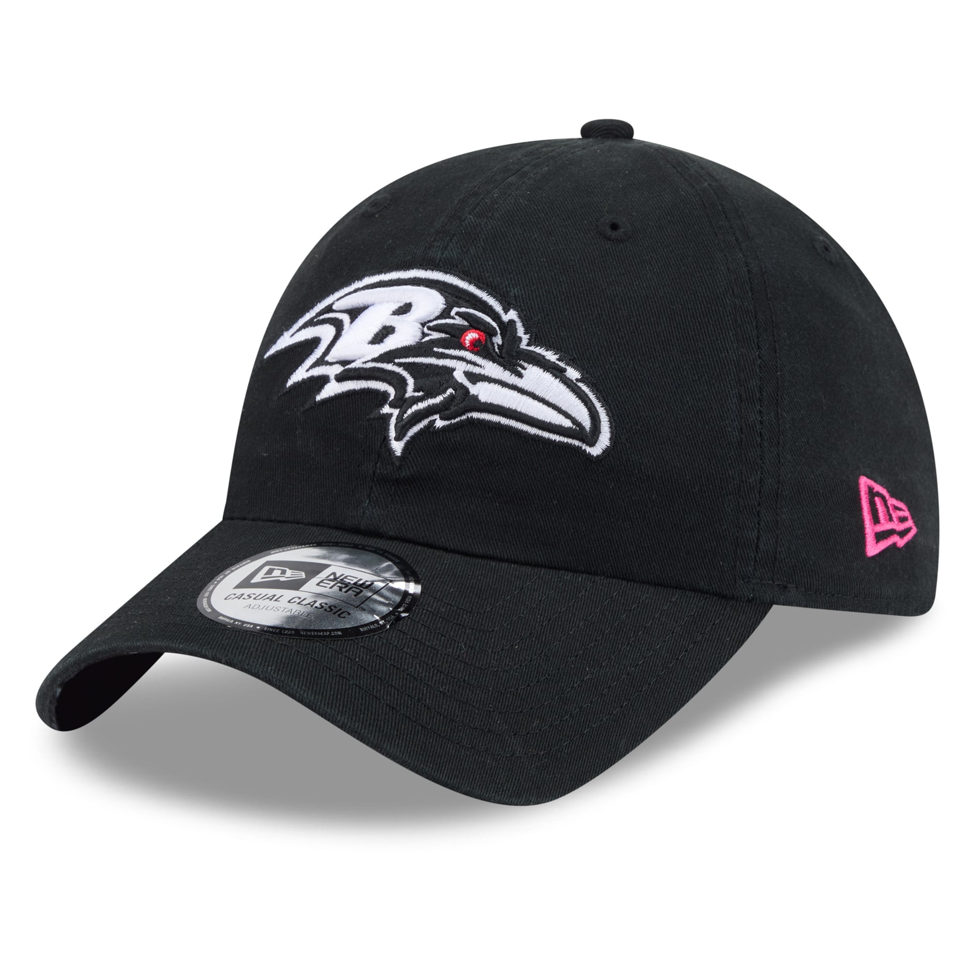 Men's New Era Black Baltimore Ravens 2026 NFL Crucial Catch Casual Classic Adjustable Hat