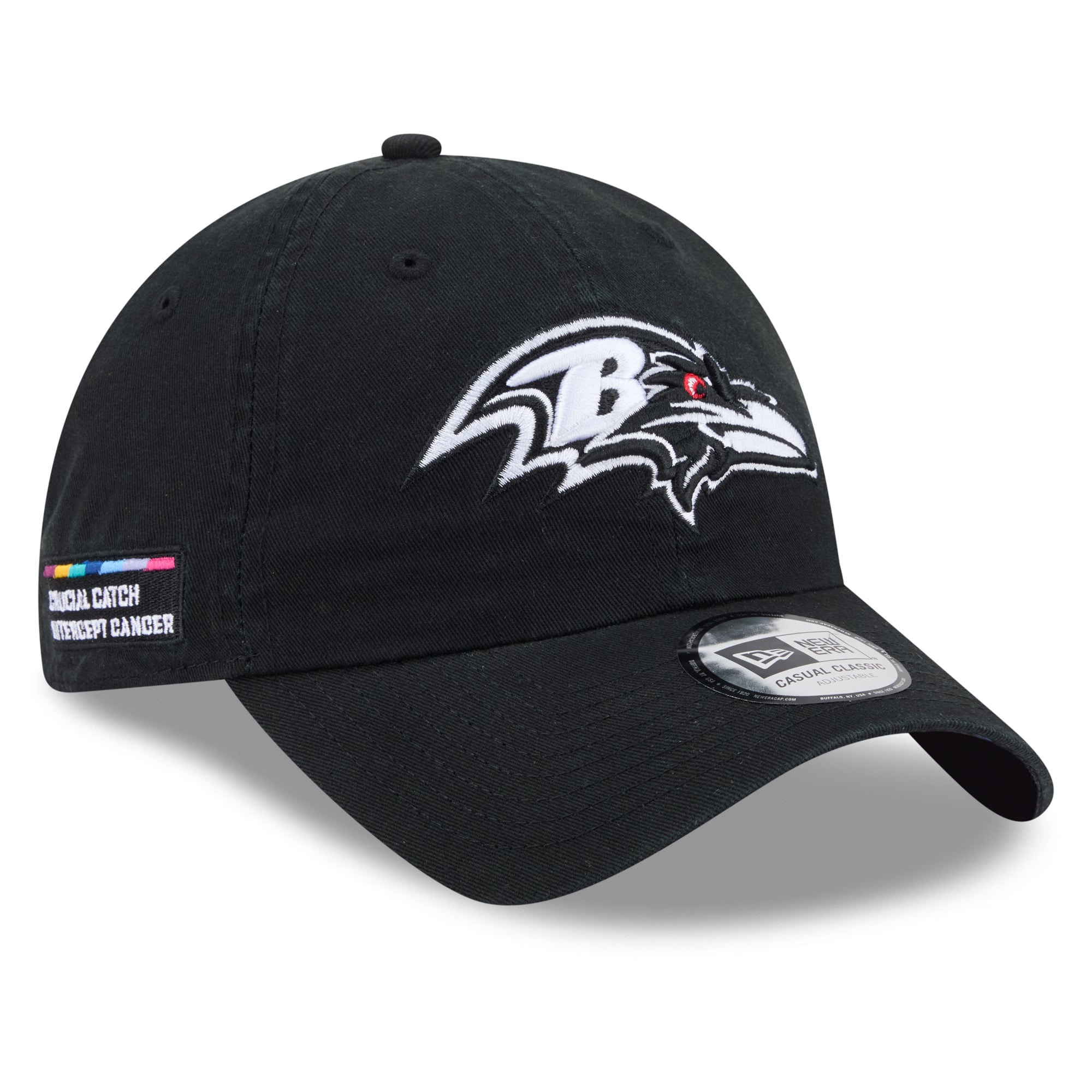Men's New Era Black Baltimore Ravens 2026 NFL Crucial Catch Casual Classic Adjustable Hat