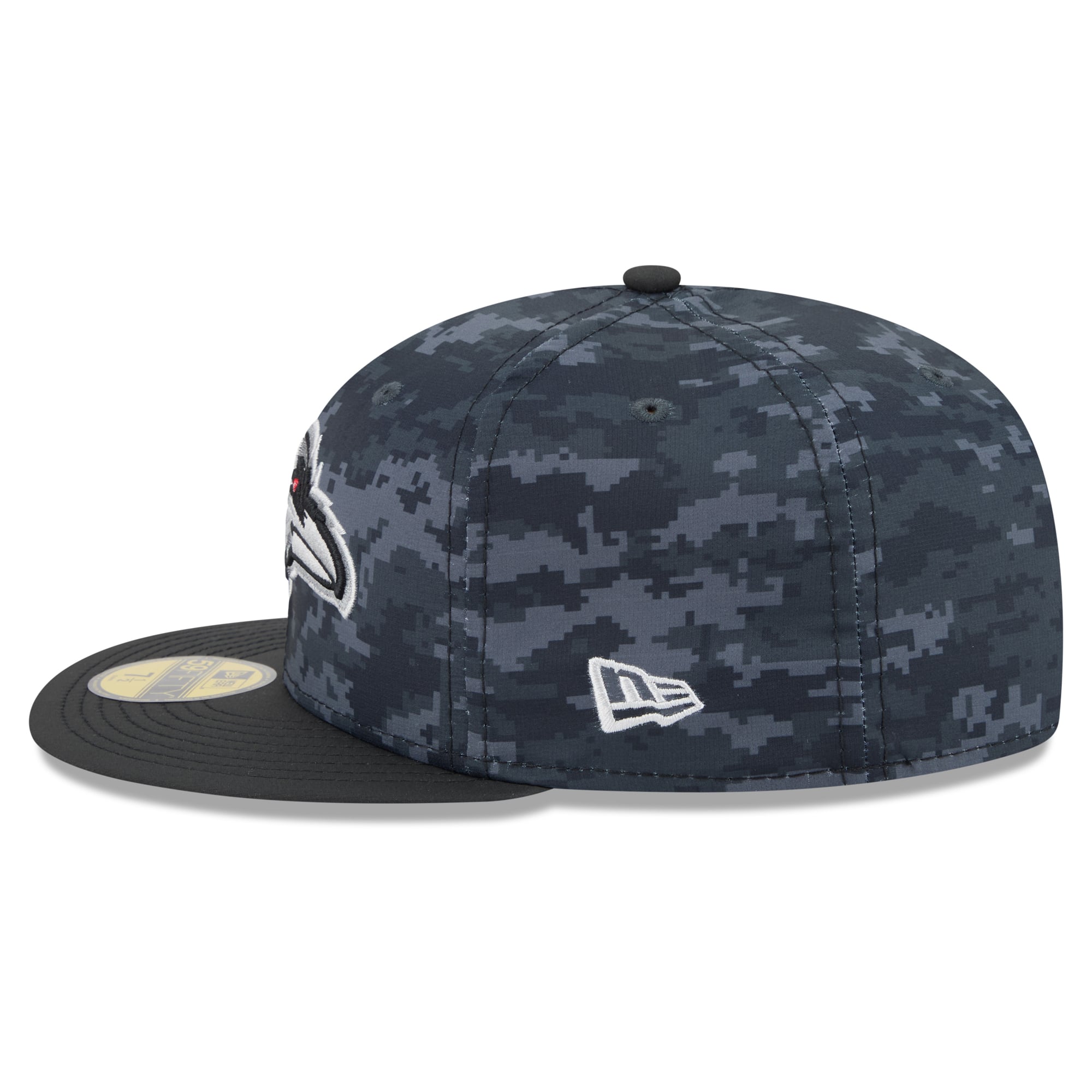 Casquette ajustée New Era noire Baltimore Ravens 2026 Salute To Service 59FIFTY pour homme