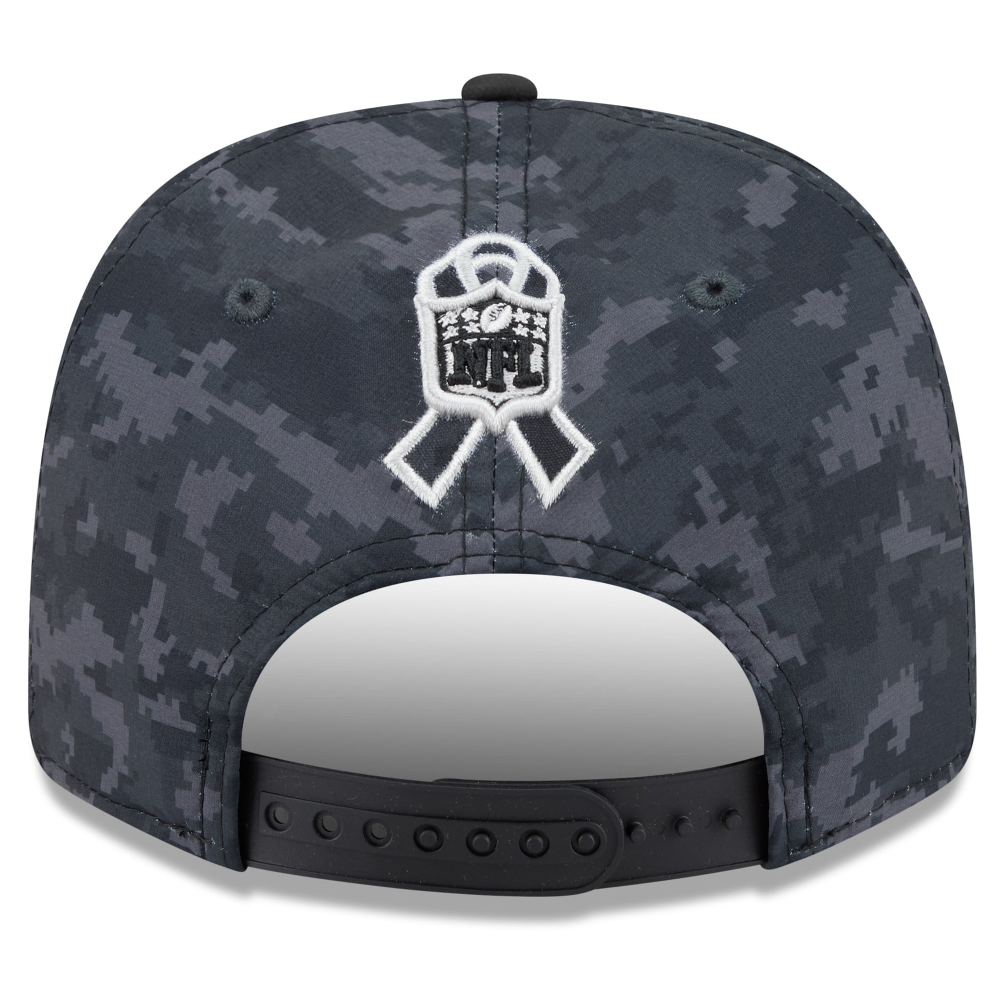 Casquette ajustable New Era noire Baltimore Ravens 2026 Salute To Service 9SEVENTY pour homme