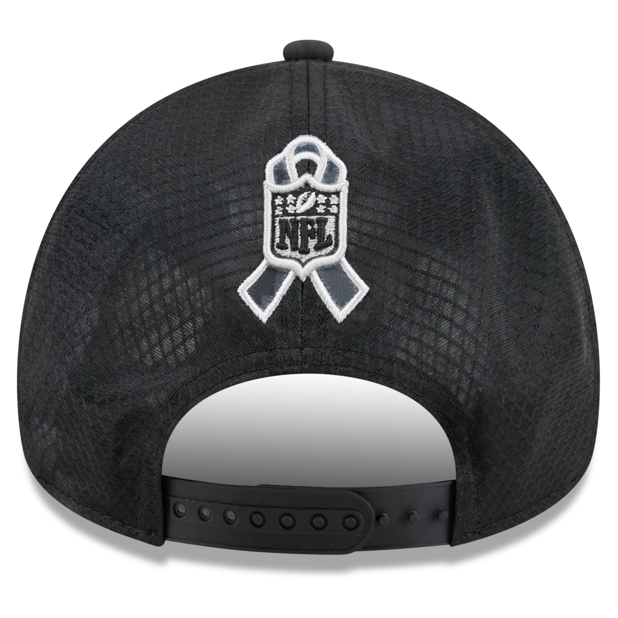 Casquette trucker ajustable New Era Apex 9FORTY noire Baltimore Ravens 2026 Salute To Service pour homme
