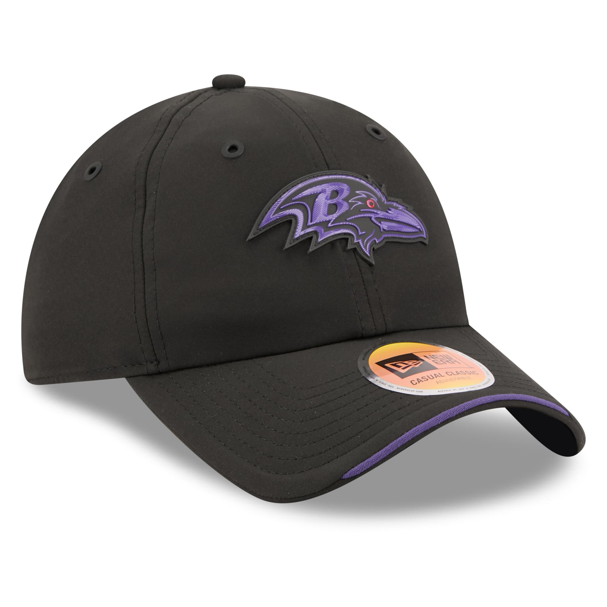 Men's New Era Black Baltimore Ravens 2026 Sideline Casual Classic Adjustable Hat