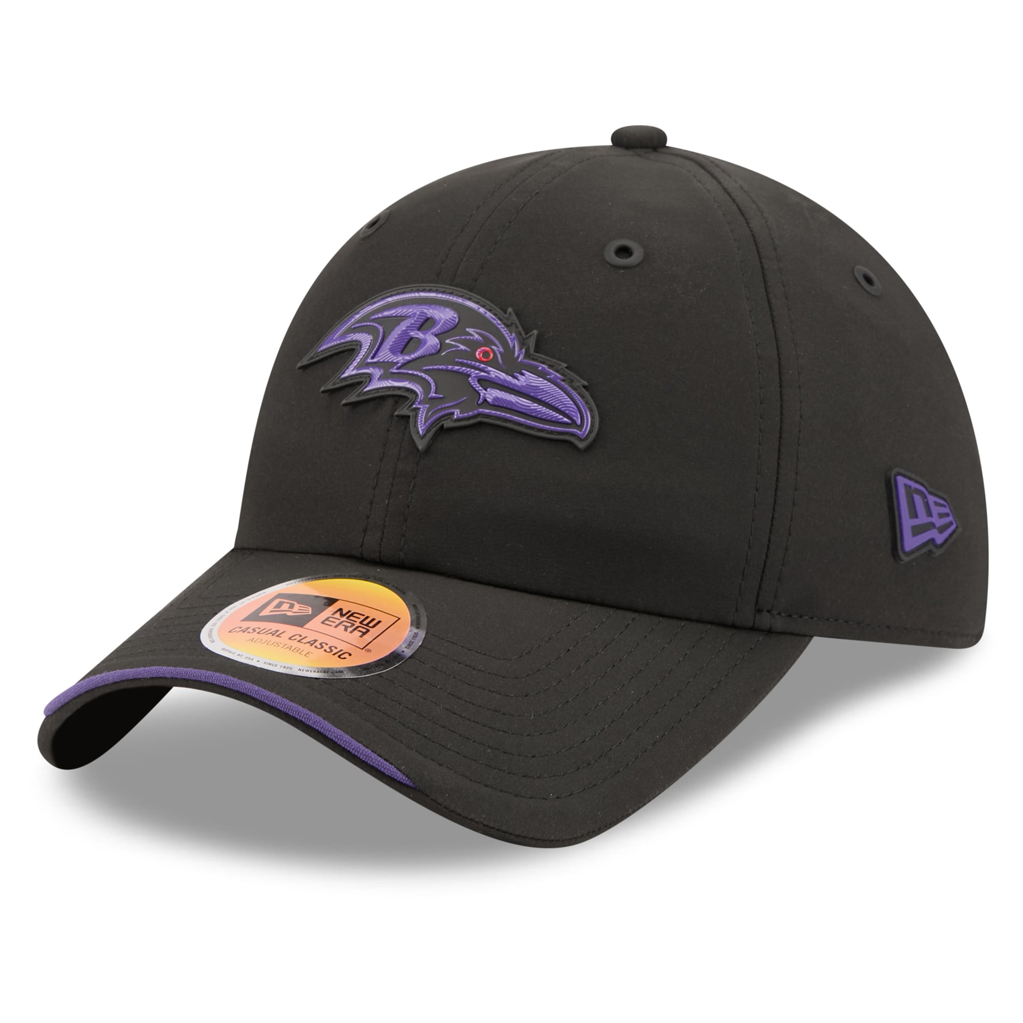 Men's New Era Black Baltimore Ravens 2026 Sideline Casual Classic Adjustable Hat