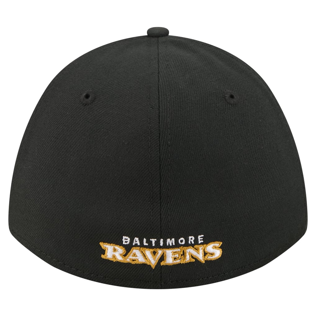 Baltimore Ravens New Era 39THIRTY M-Crown A-Frame Stretch Hat - Black