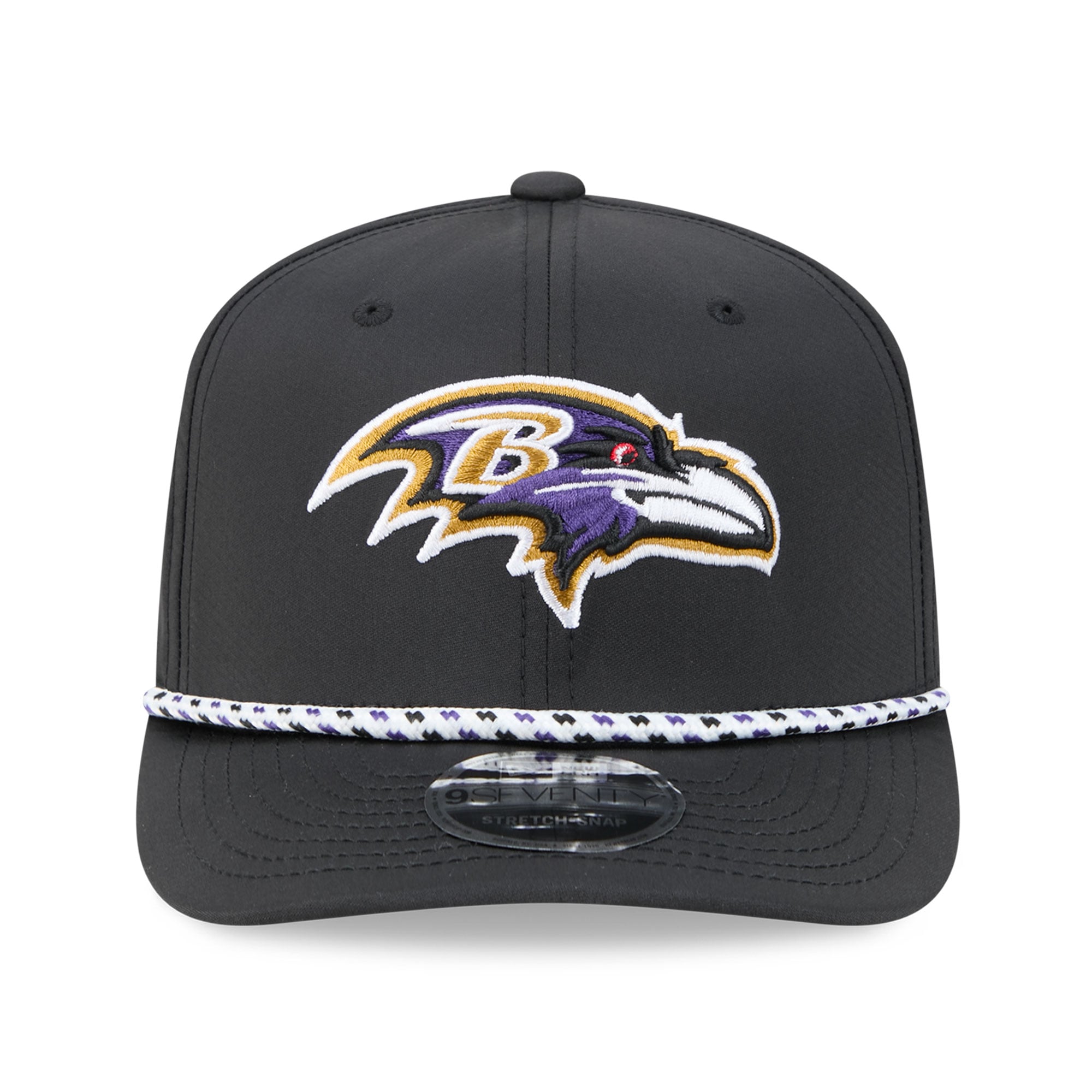 Casquette ajustable New Era Baltimore Ravens 9SEVENTY noire pour homme