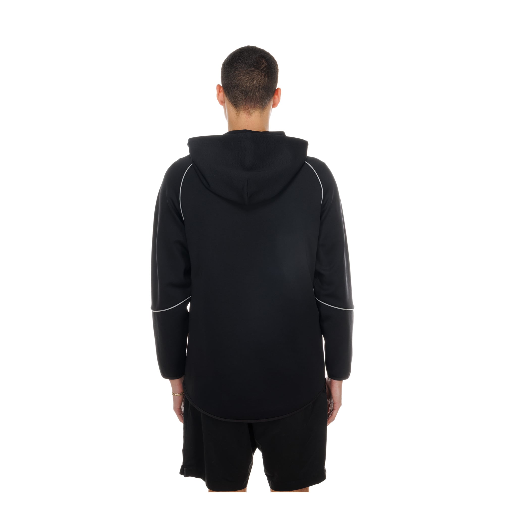 Men's New Era Black Baltimore Ravens Combine Authentic Raglan Full-Zip Hoodie