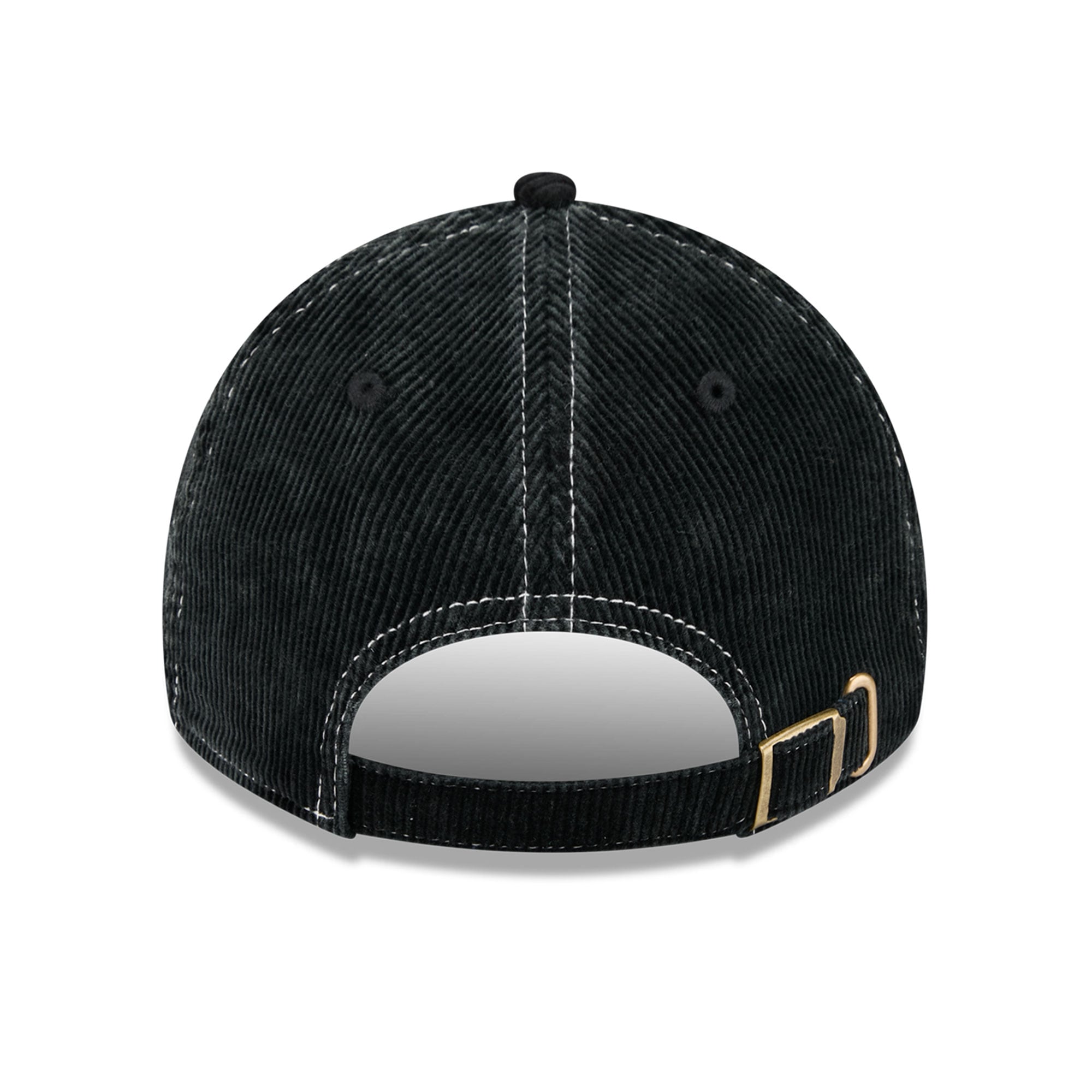 Casquette New Era noire pour homme, modèle Baltimore Ravens, en velours côtelé, style classique décontracté et ajustable