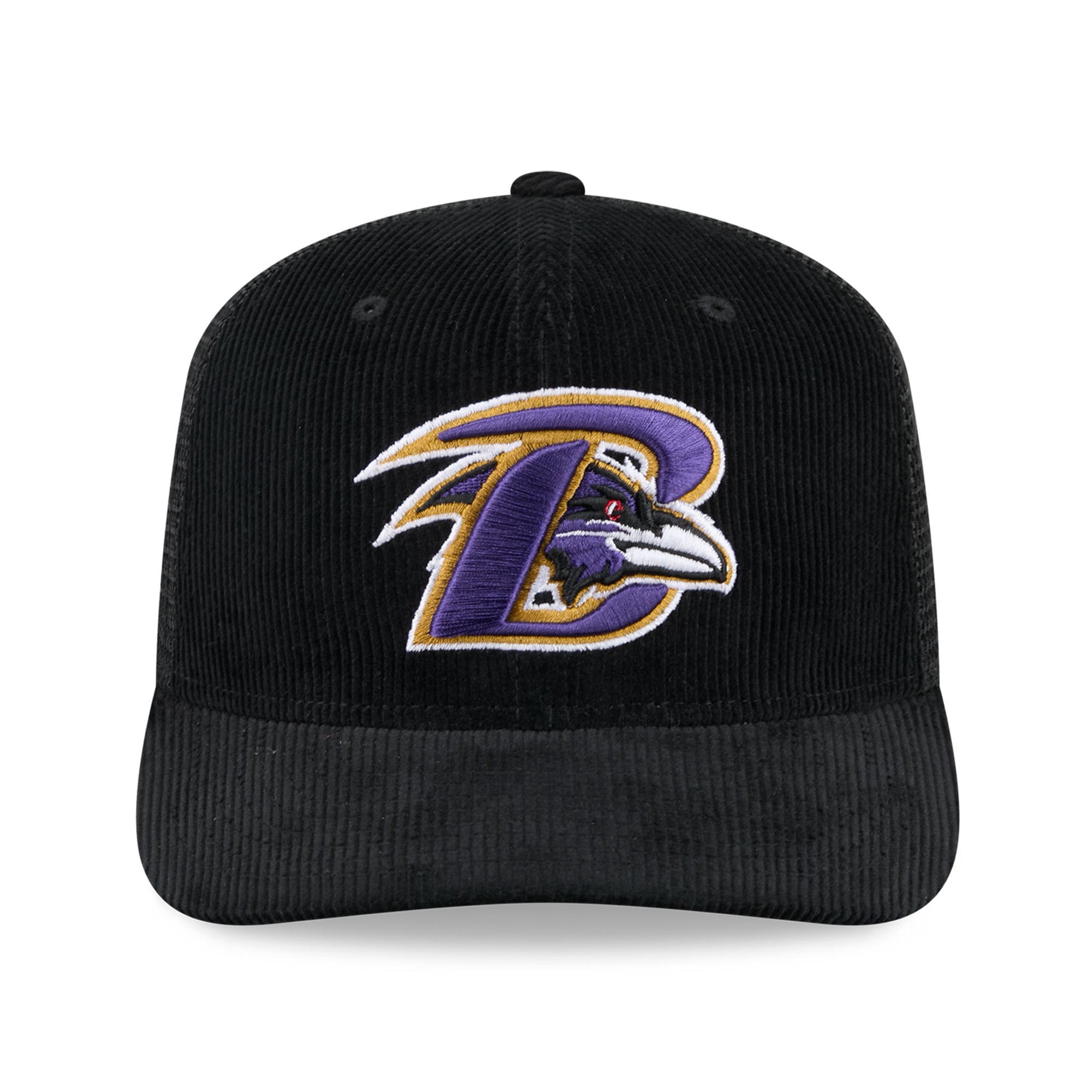 Men's New Era Black Baltimore Ravens Deceptor 9SEVENTY Adjustable Hat
