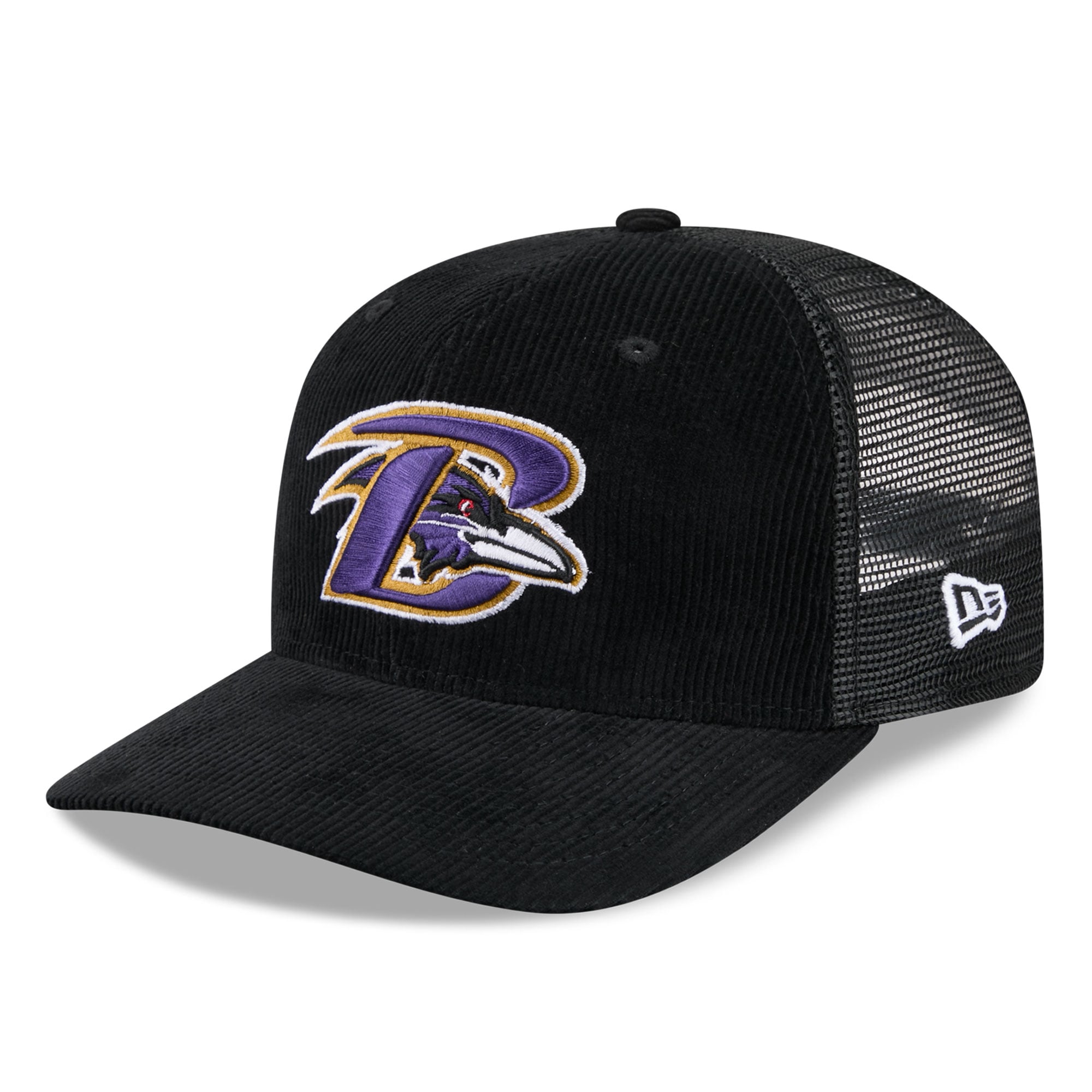 Men's New Era Black Baltimore Ravens Deceptor 9SEVENTY Adjustable Hat