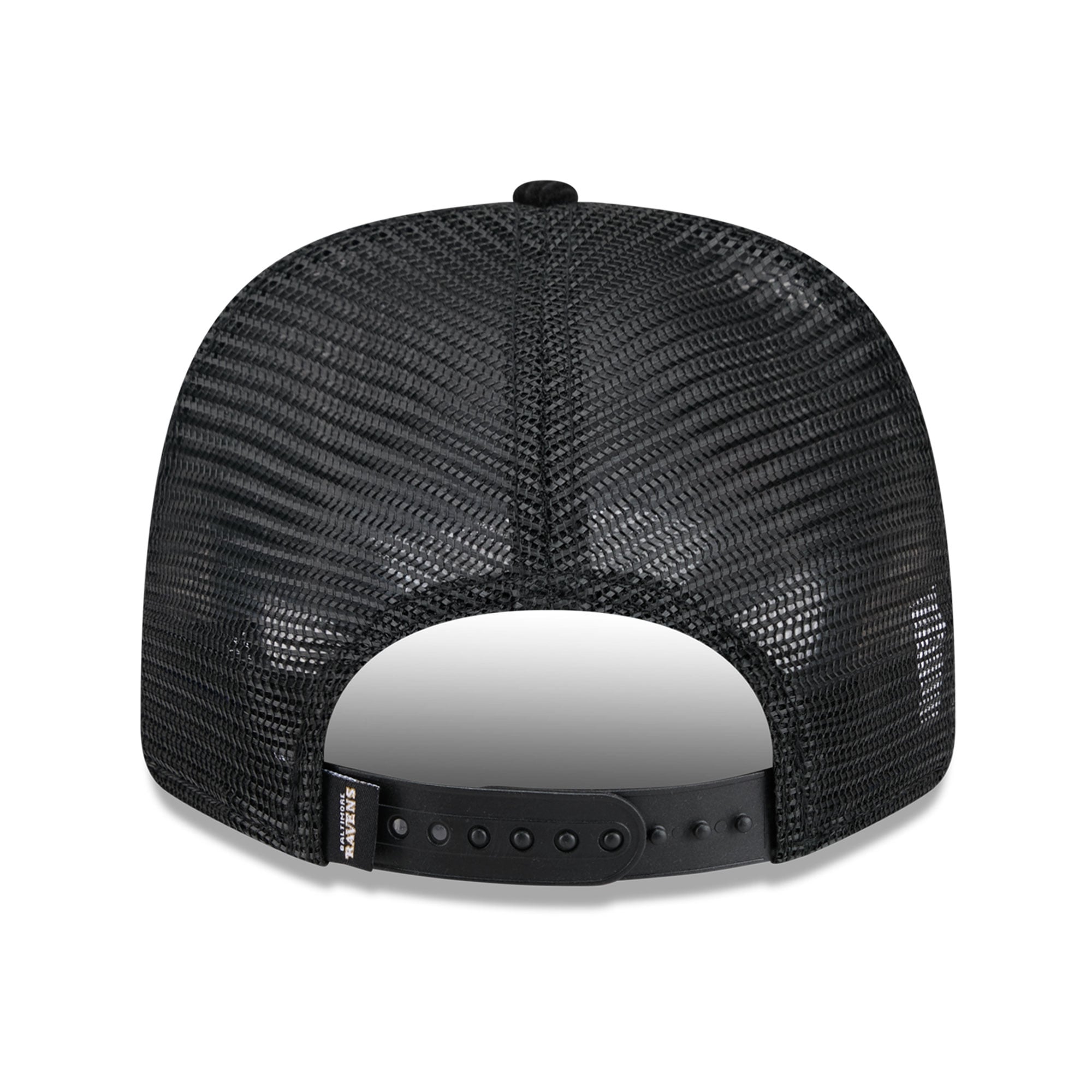 Men's New Era Black Baltimore Ravens Deceptor 9SEVENTY Adjustable Hat