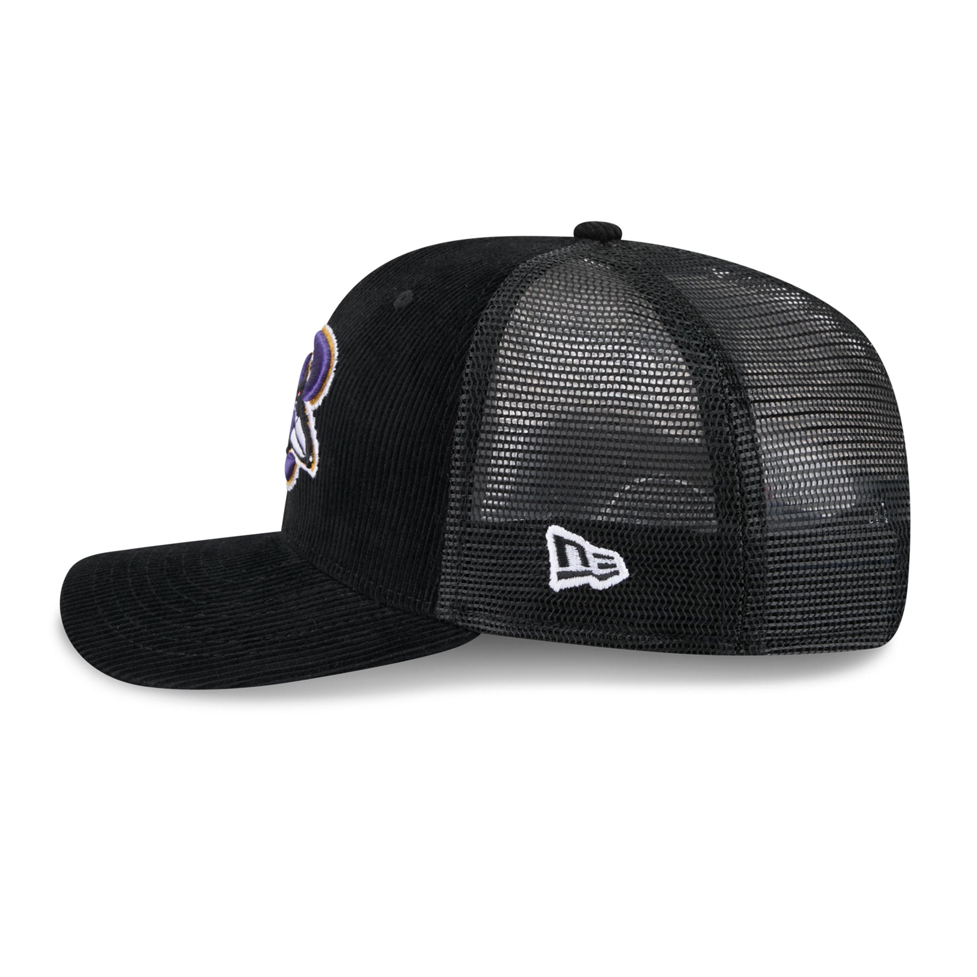 Men's New Era Black Baltimore Ravens Deceptor 9SEVENTY Adjustable Hat