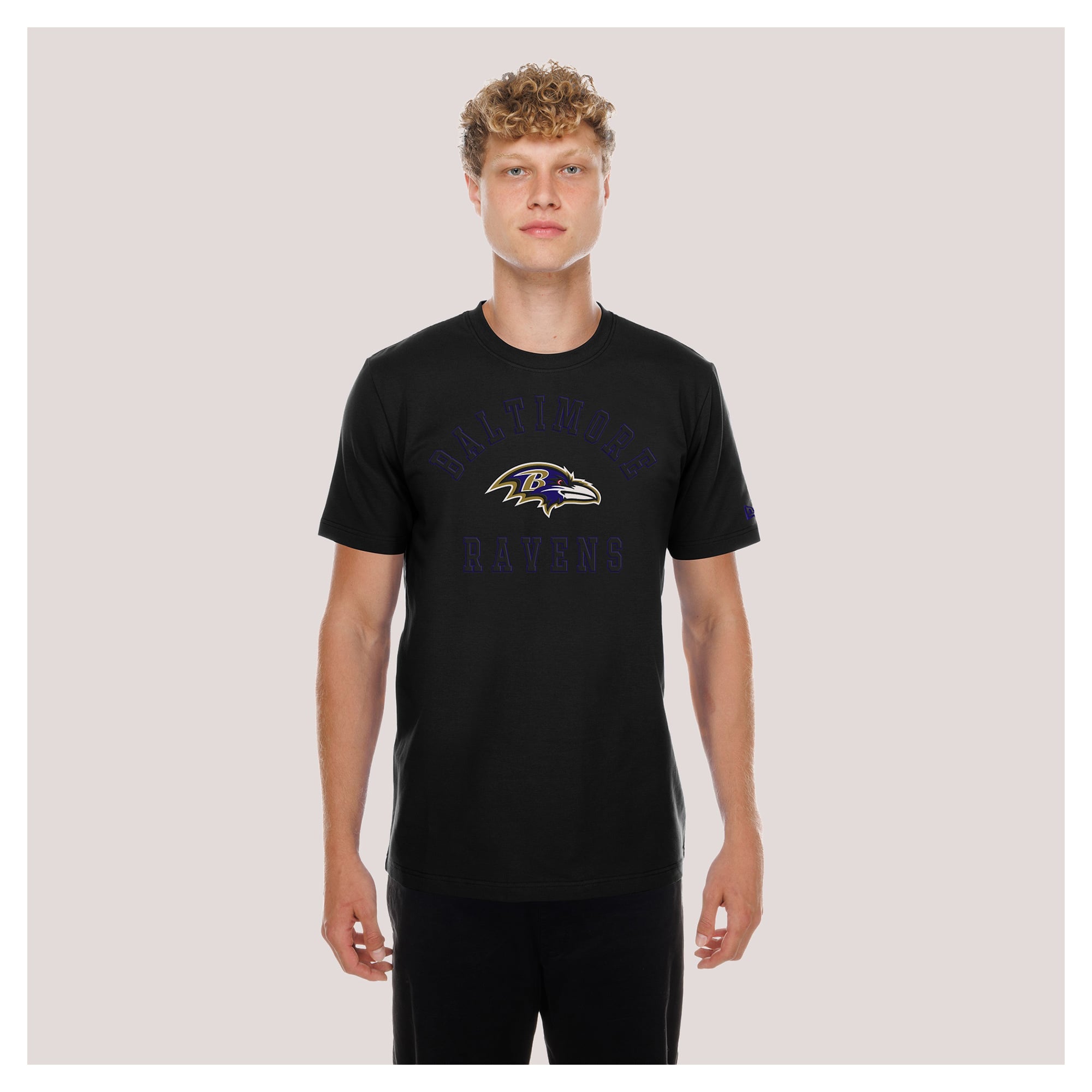 Men's New Era Black Baltimore Ravens Functional Fandom T-Shirt