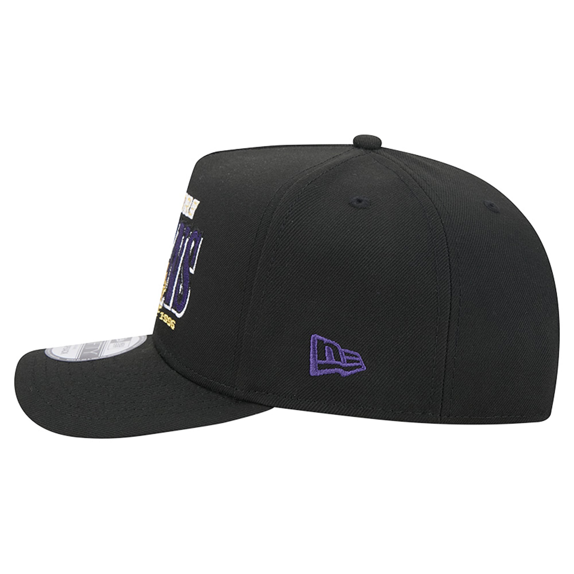 Casquette snapback New Era 9FIFTY Laurel A-Frame pour homme, noire, Baltimore Ravens