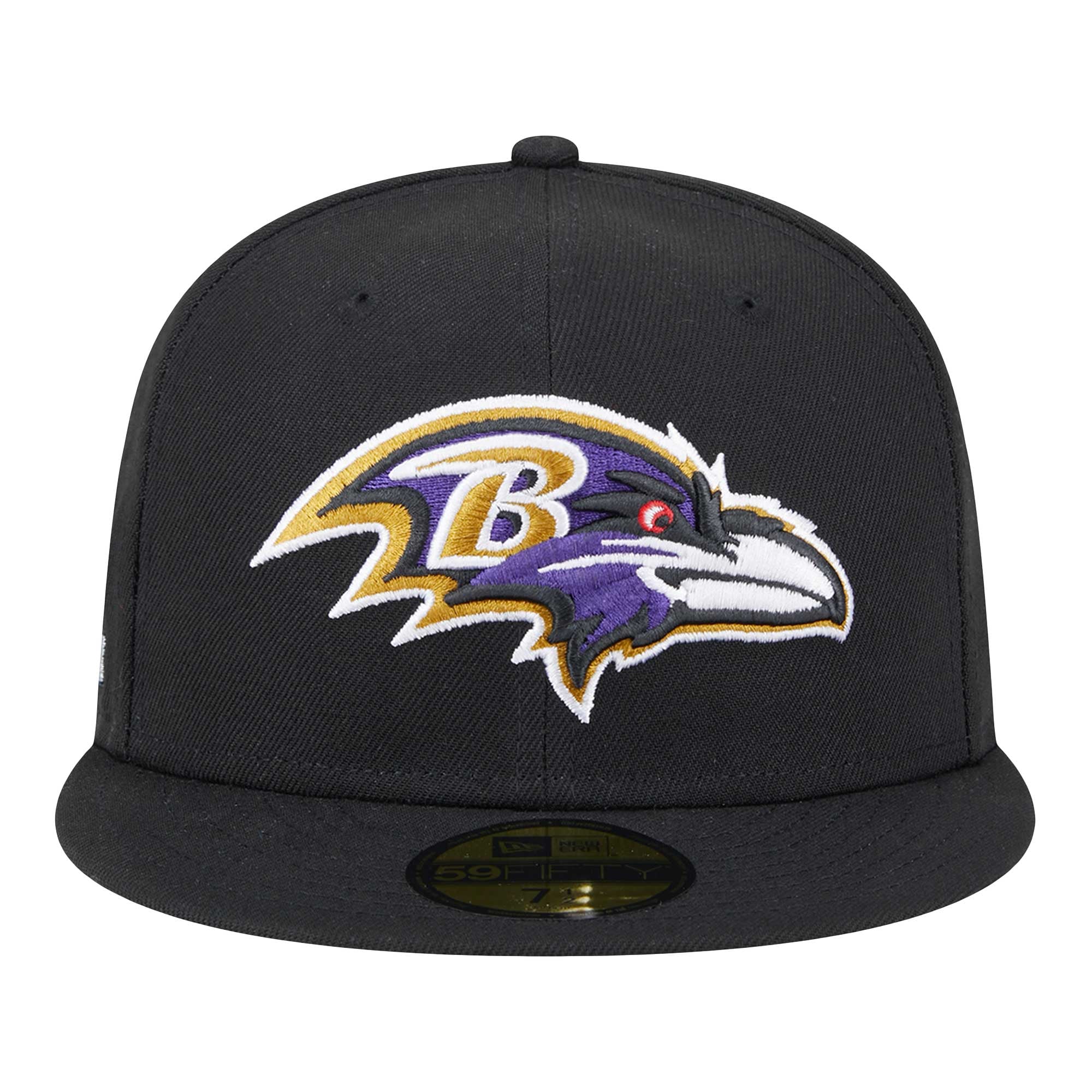 Casquette ajustée 59FIFTY Baltimore Ravens noire New Era pour homme