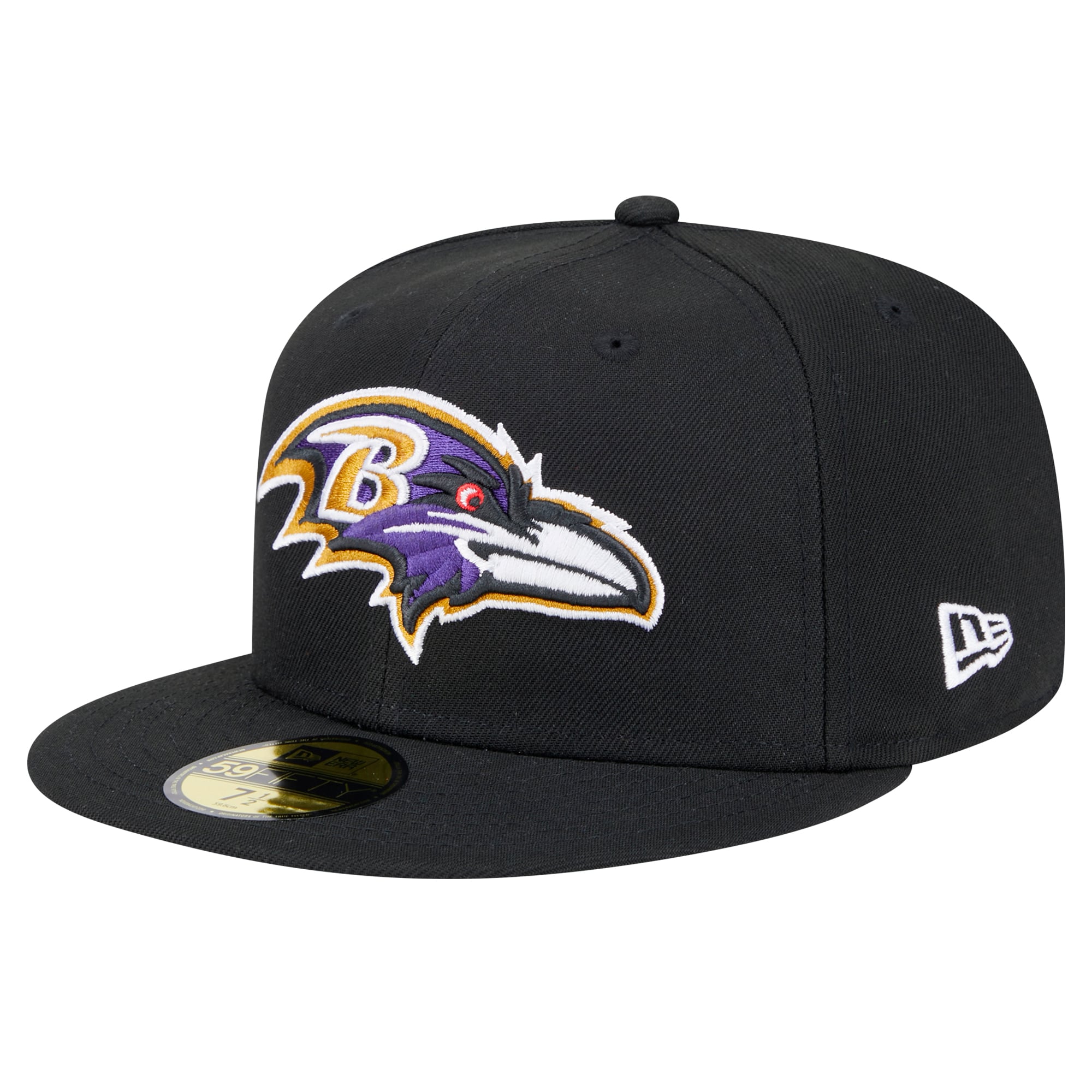 Casquette ajustée 59FIFTY Baltimore Ravens noire New Era pour homme