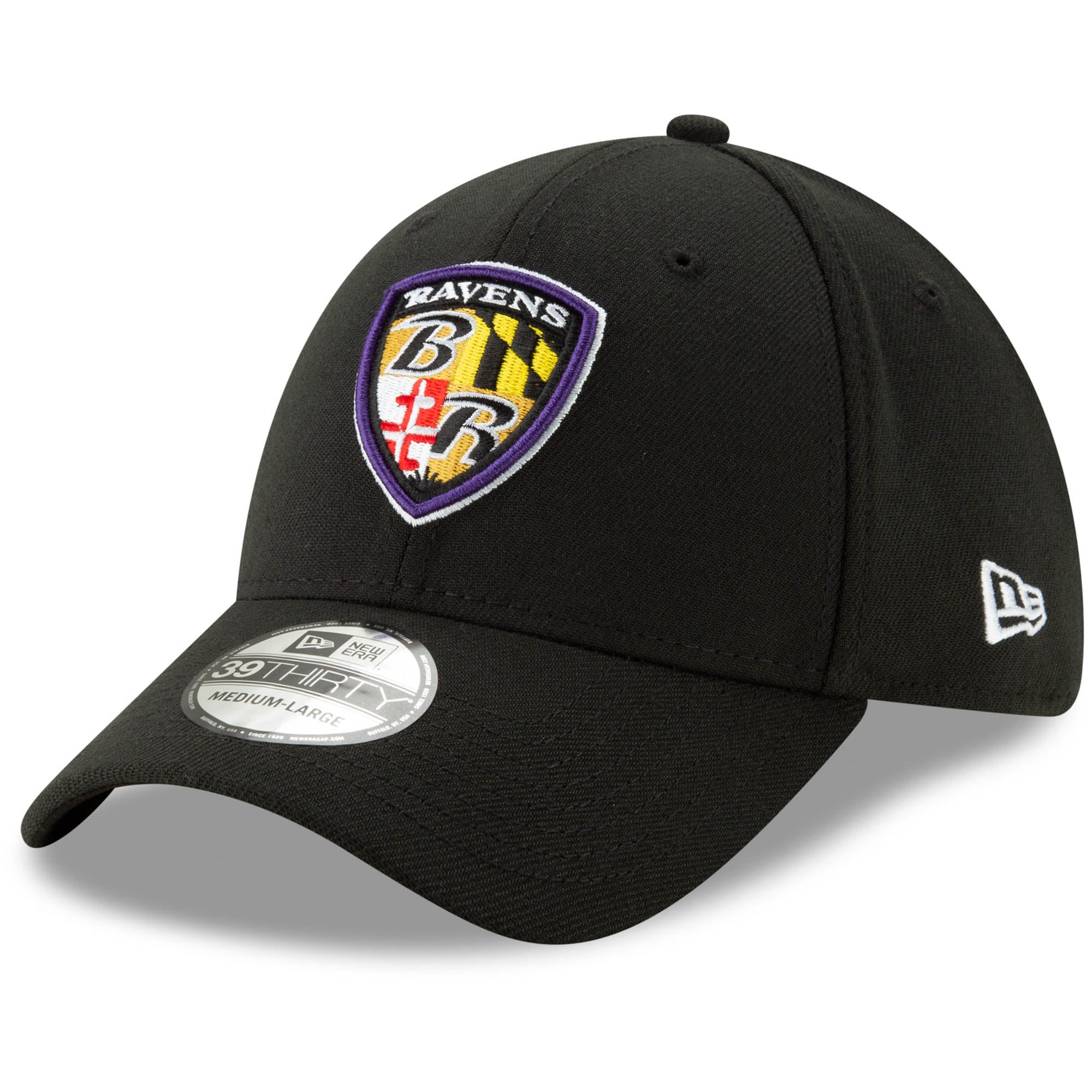 Baltimore Ravens New Era Shield Team Classic 2.0 39THIRTY Flex Hat