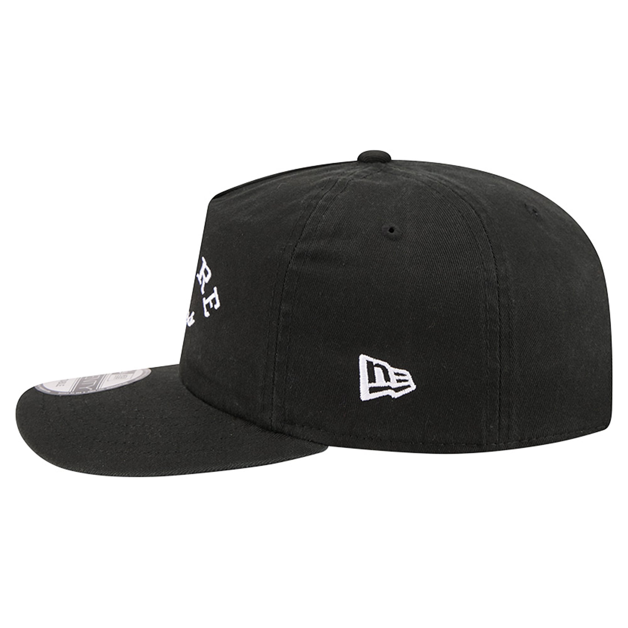 Men's New Era Black Baltimore Ravens Stacked 19TWENTY Adjustable Hat