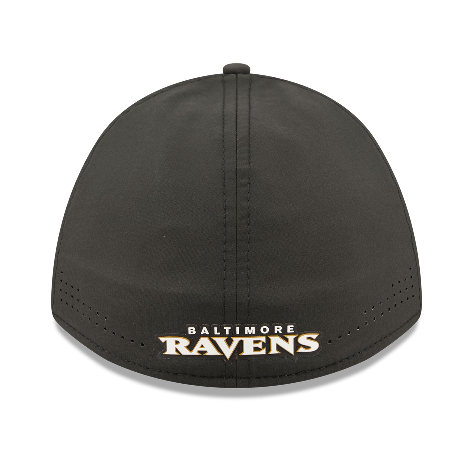 Casquette New Era noire Baltimore Ravens Tonal 39THIRTY A-Frame Flex pour homme