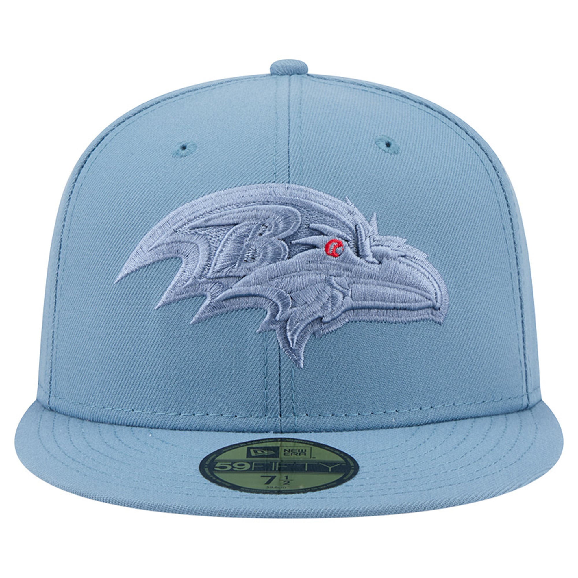 Casquette ajustée New Era 59FIFTY bleue pour homme, collection Baltimore Ravens.