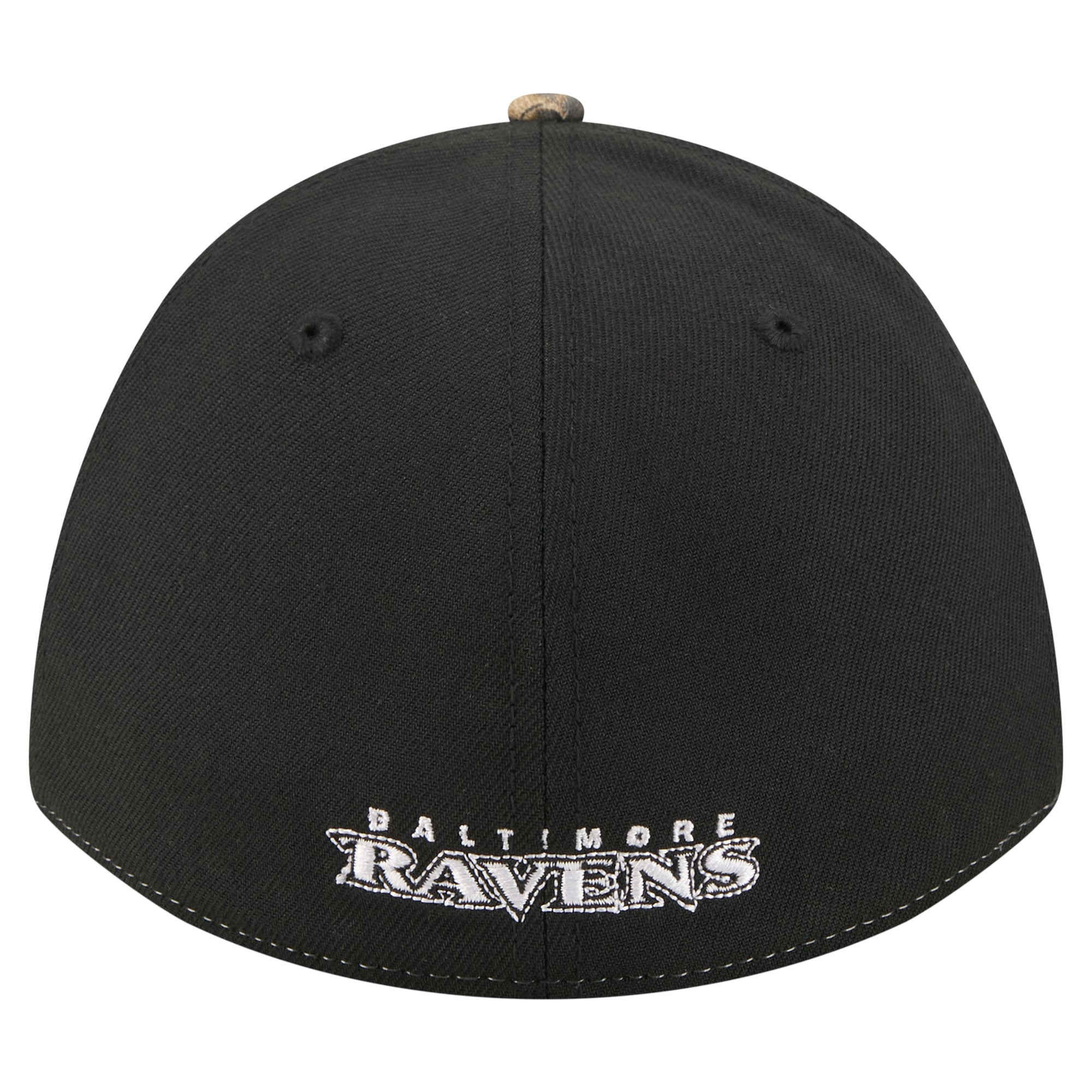 Men's New Era Camo/Black Baltimore Ravens Team Collection RealTree 39THIRTY M-Crown A-Frame Flex Hat
