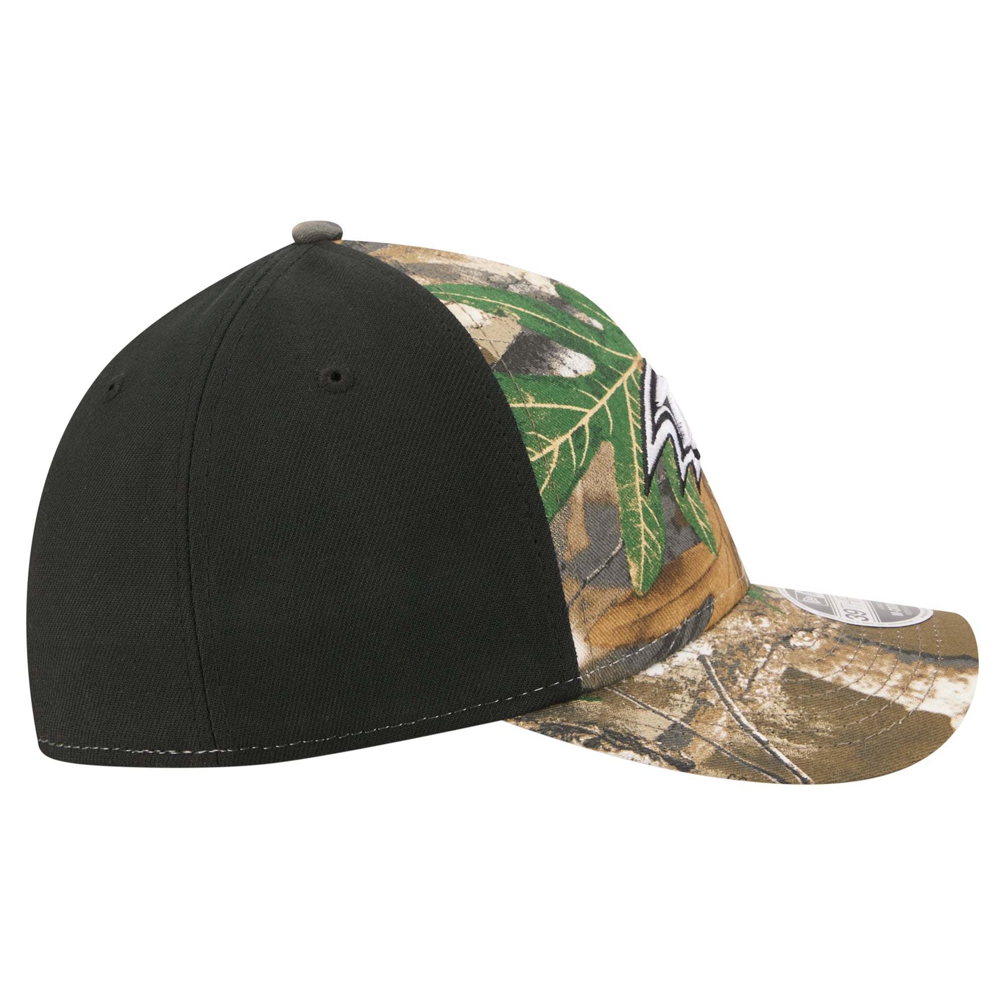 Men's New Era Camo/Black Baltimore Ravens Team Collection RealTree 39THIRTY M-Crown A-Frame Flex Hat