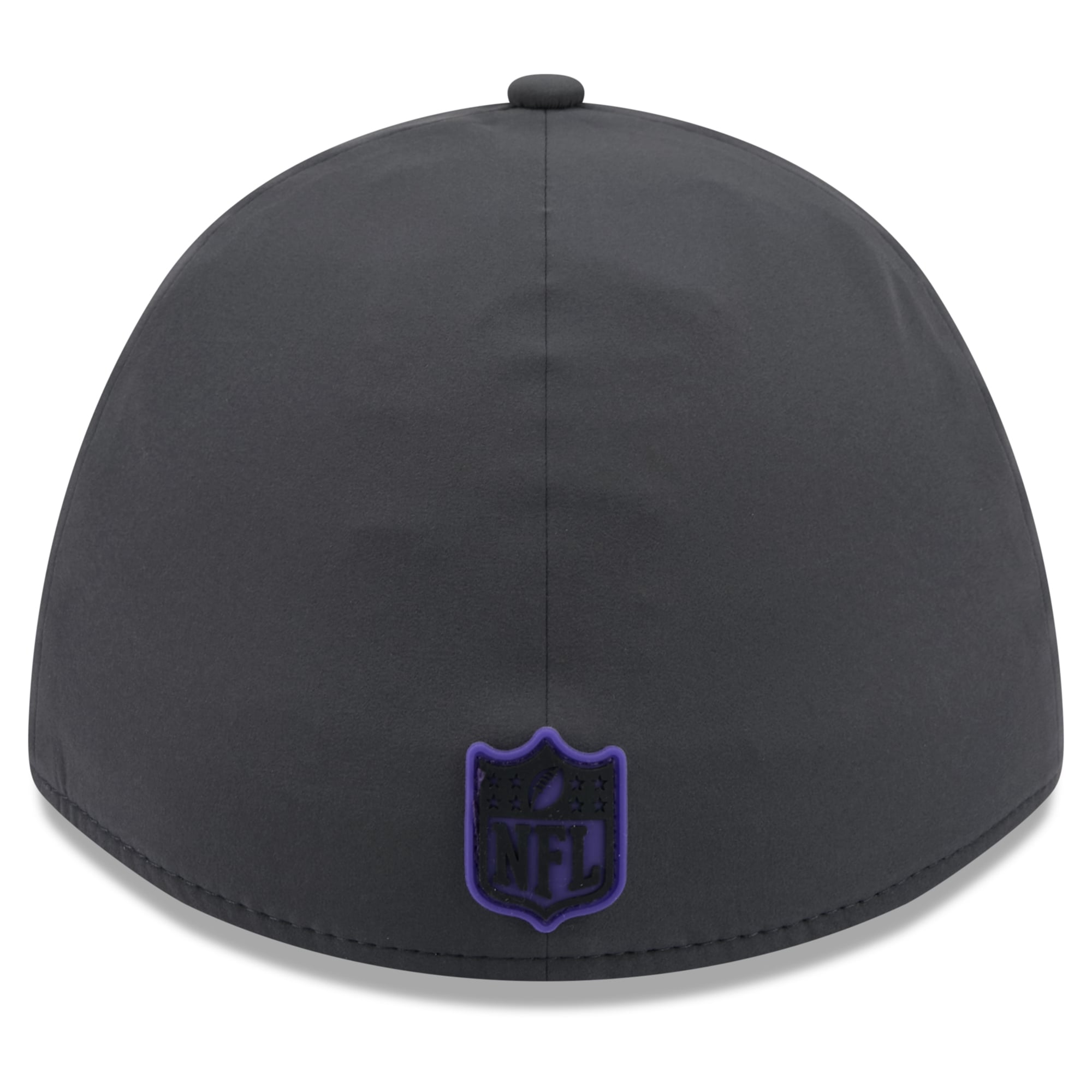 Casquette extensible New Era 39THIRTY M-Crown pour homme, couleur anthracite, Baltimore Ravens 2026, idéale les temps froids.