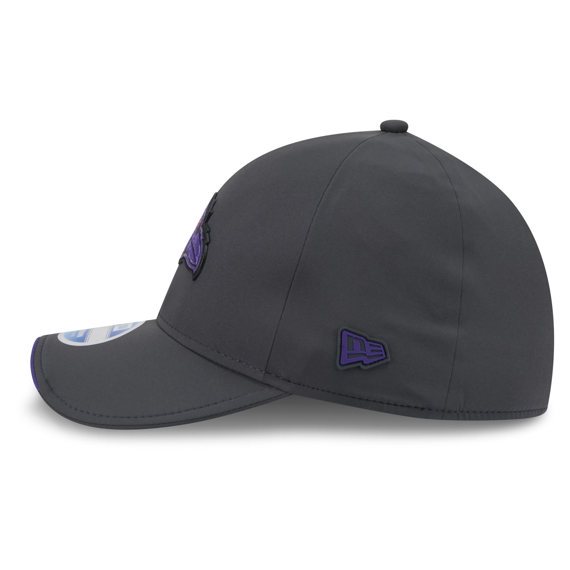 Casquette extensible New Era 39THIRTY M-Crown pour homme, couleur anthracite, Baltimore Ravens 2026, idéale les temps froids.