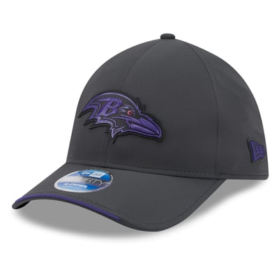 Baltimore Ravens New Era 2026 Sideline Cold Weather  39THIRTY M-Crown Stretch Hat - Charcoal