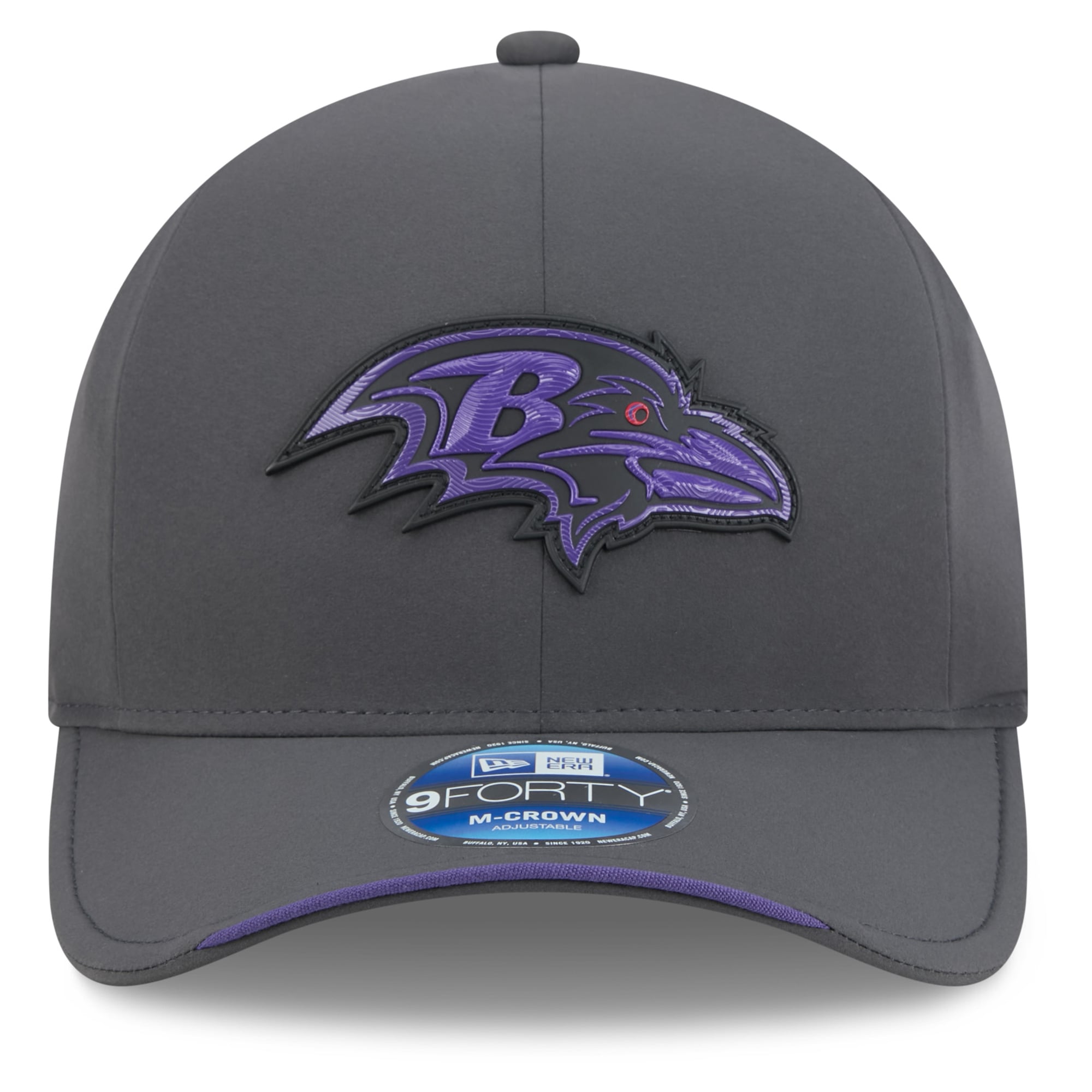 Men's New Era Charcoal Baltimore Ravens 2026 Sideline Cold Weather  9FORTY M-Crown Adjustable Hat