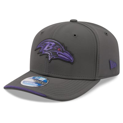 Baltimore Ravens New Era 2026 Sideline Cold Weather  9SEVENTY Adjustable Hat - Charcoal
