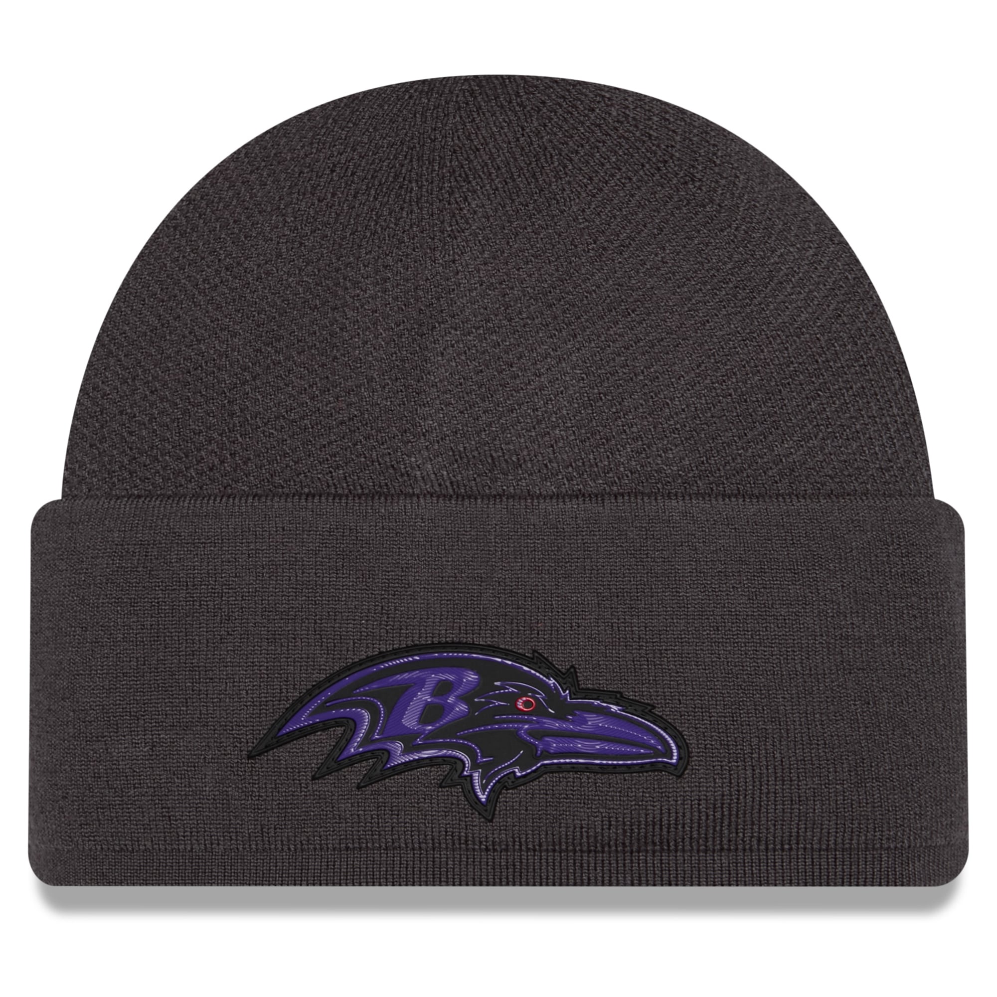 Men's New Era Charcoal Baltimore Ravens 2026 Sideline Cold Weather  Skully Knit Hat