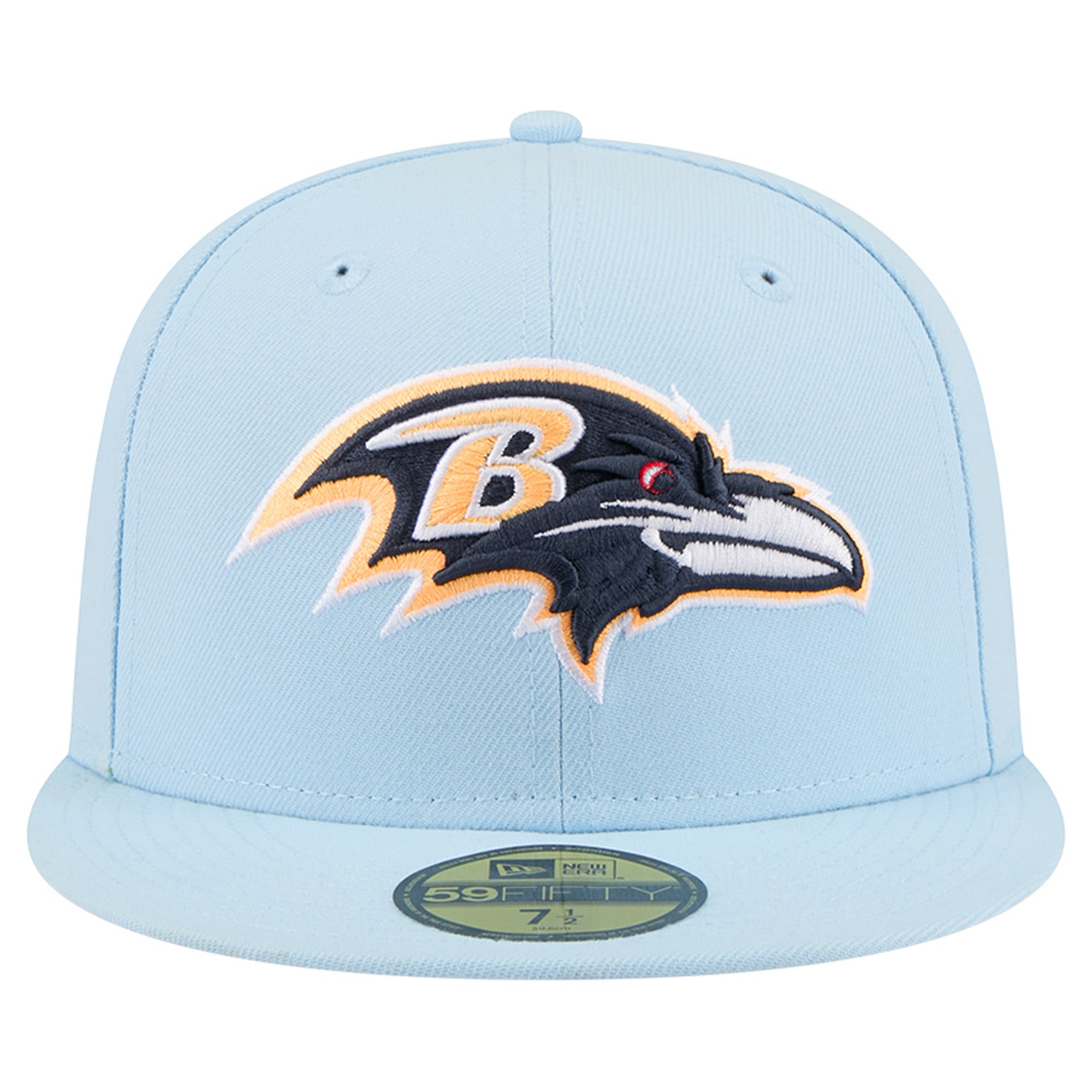 Men's New Era Coastal Blue Baltimore Ravens 59FIFTY Fitted Hat