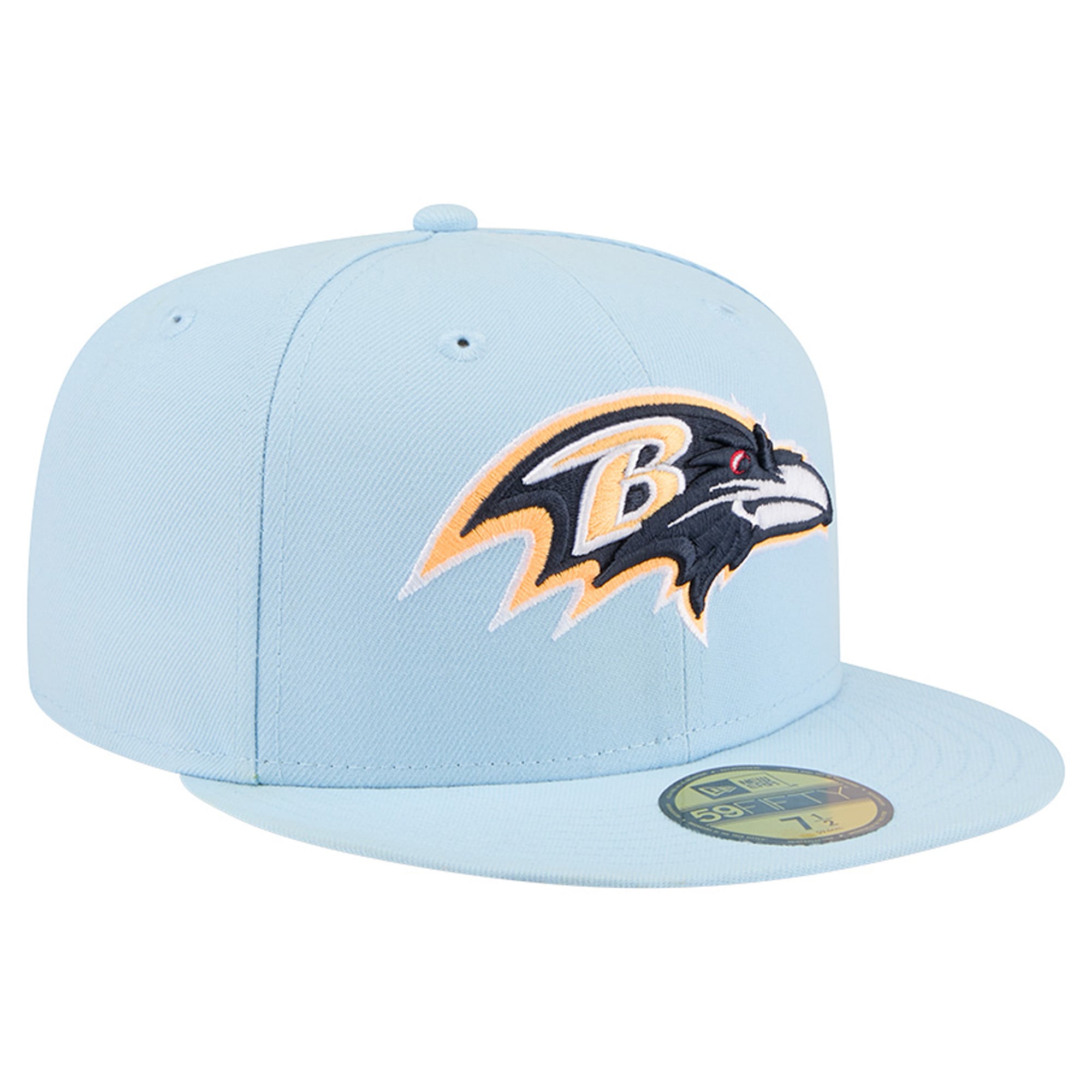 Men's New Era Coastal Blue Baltimore Ravens 59FIFTY Fitted Hat