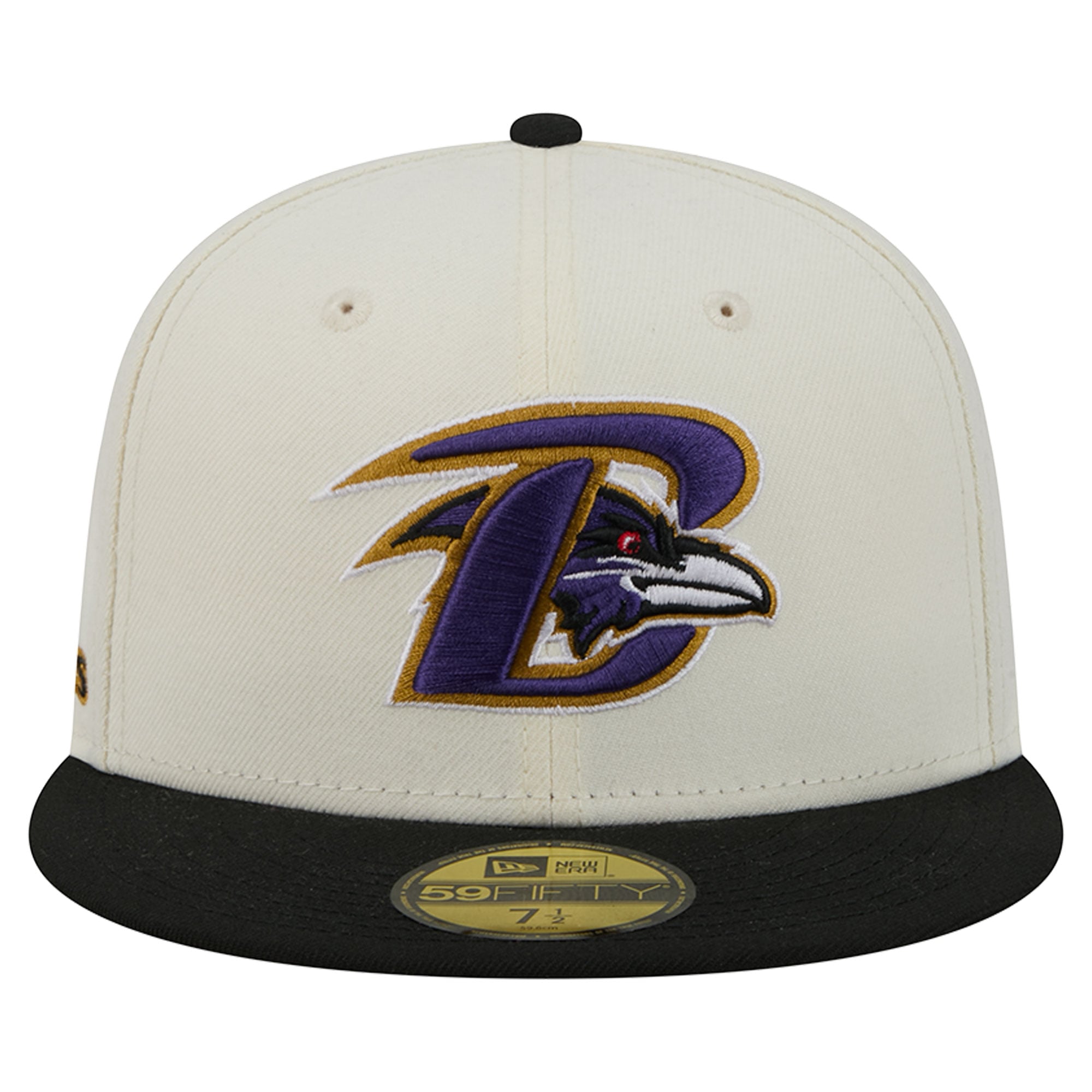 Casquette ajustée New Era Deceptor 59FIFTY crème/noire pour homme