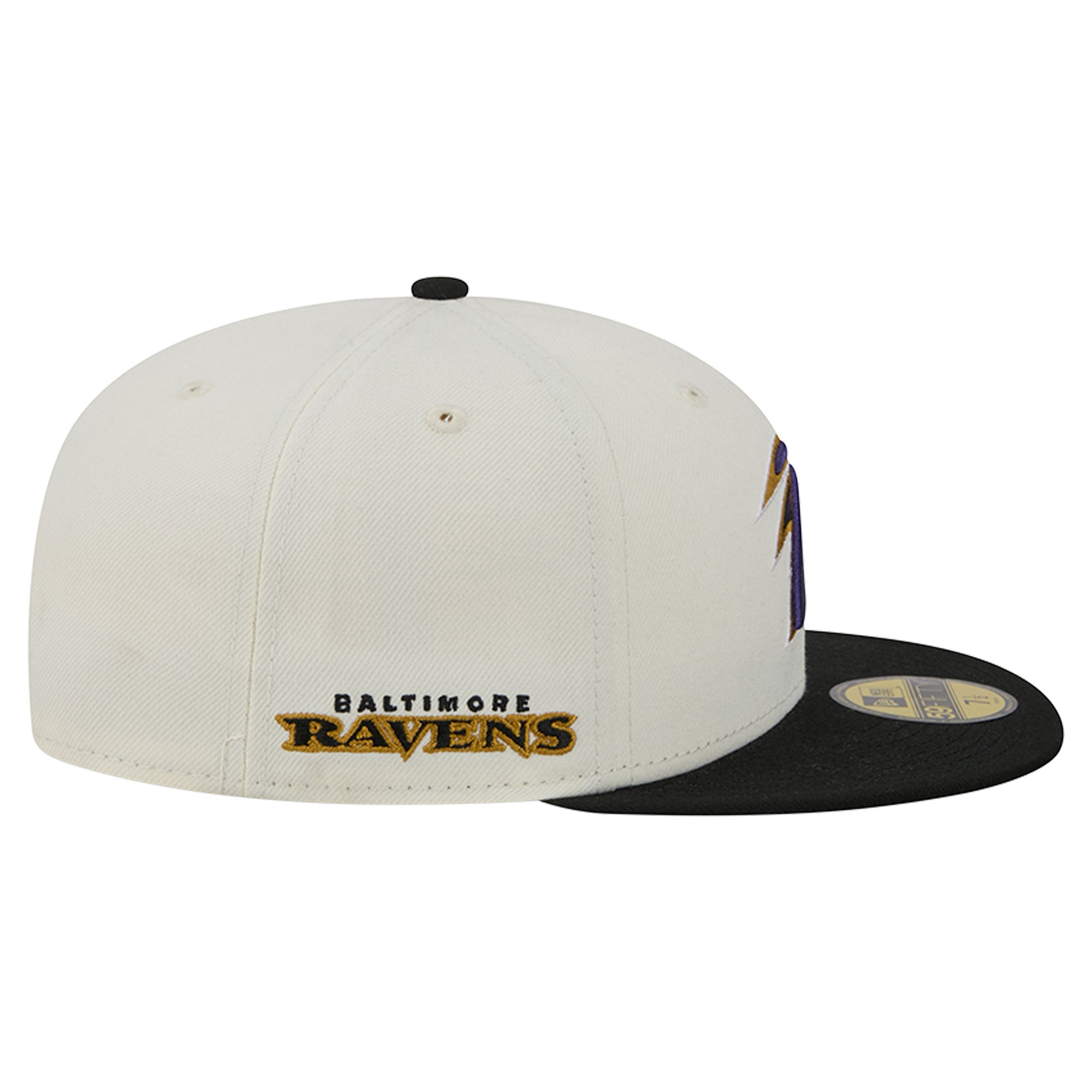 Casquette ajustée New Era Deceptor 59FIFTY crème/noire pour homme