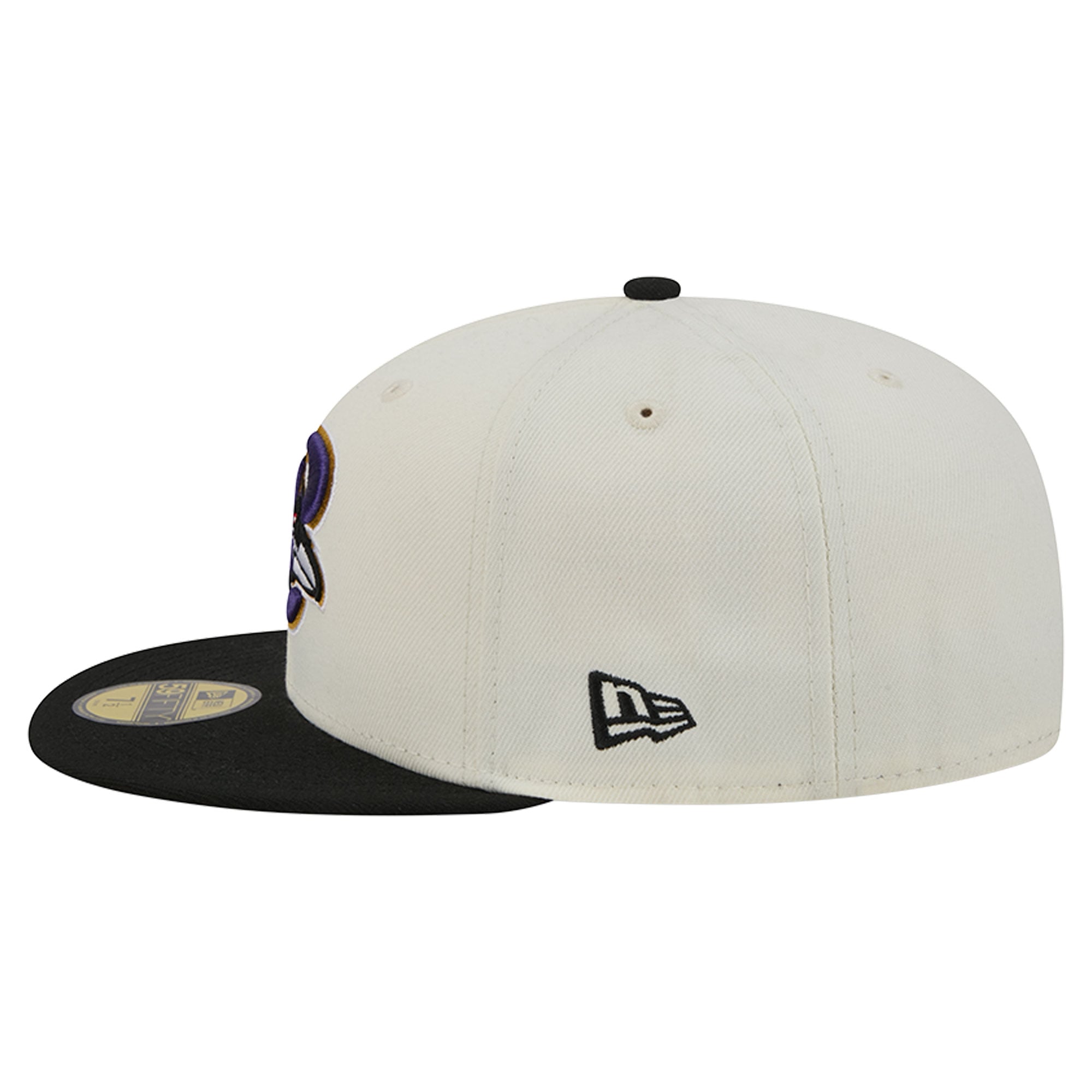 Casquette ajustée New Era Deceptor 59FIFTY crème/noire pour homme