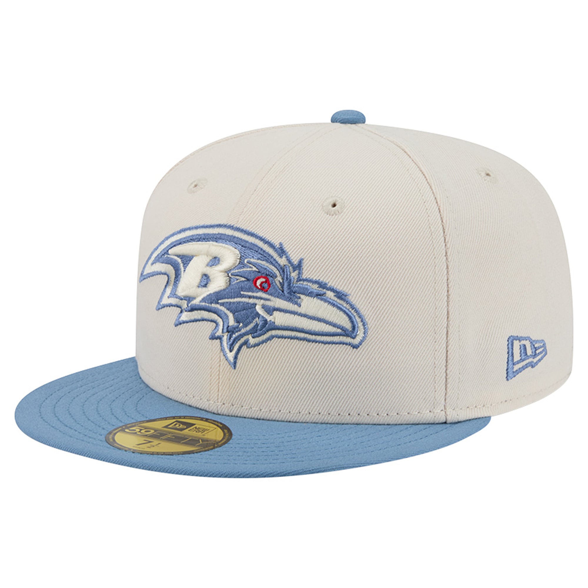Casquette ajustée New Era 59FIFTY pour homme, coloris vert clair/olive Baltimore Ravens