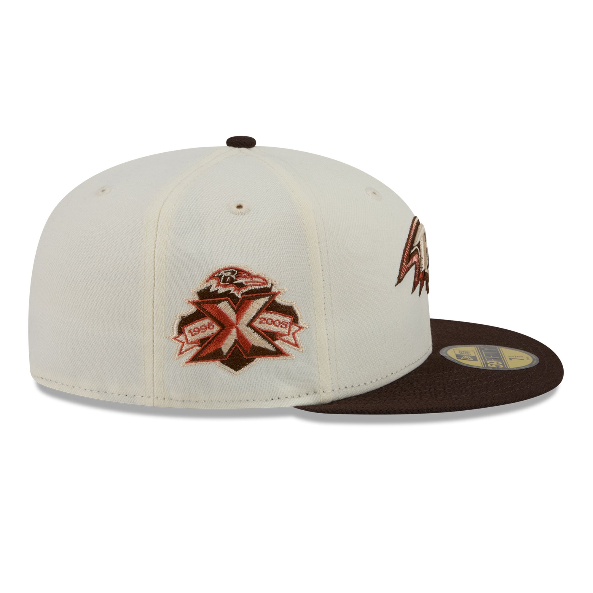 Men's New Era Cream/Brown Baltimore Ravens Pumpkin Spice 59FIFTY Fitted Hat