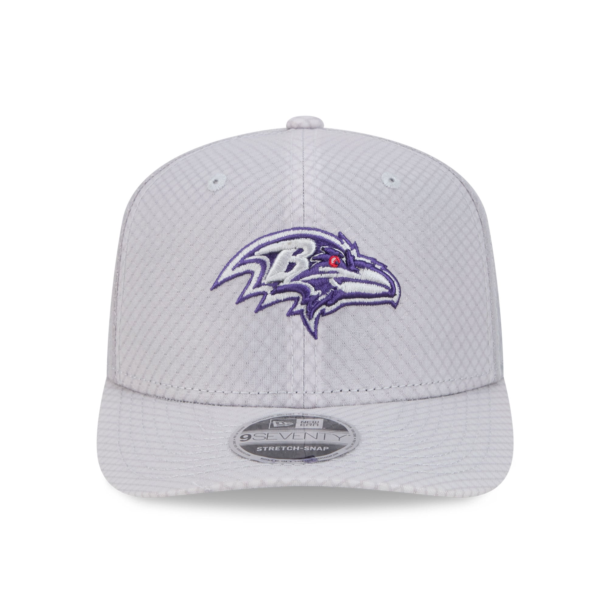 Casquette ajustable New Era grise Baltimore Ravens 9SEVENTY pour homme
