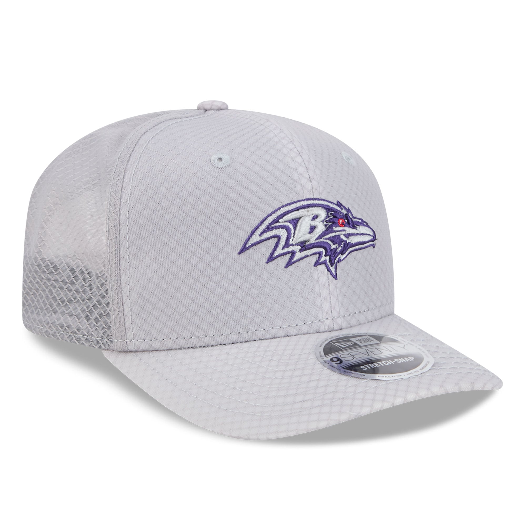 Casquette ajustable New Era grise Baltimore Ravens 9SEVENTY pour homme