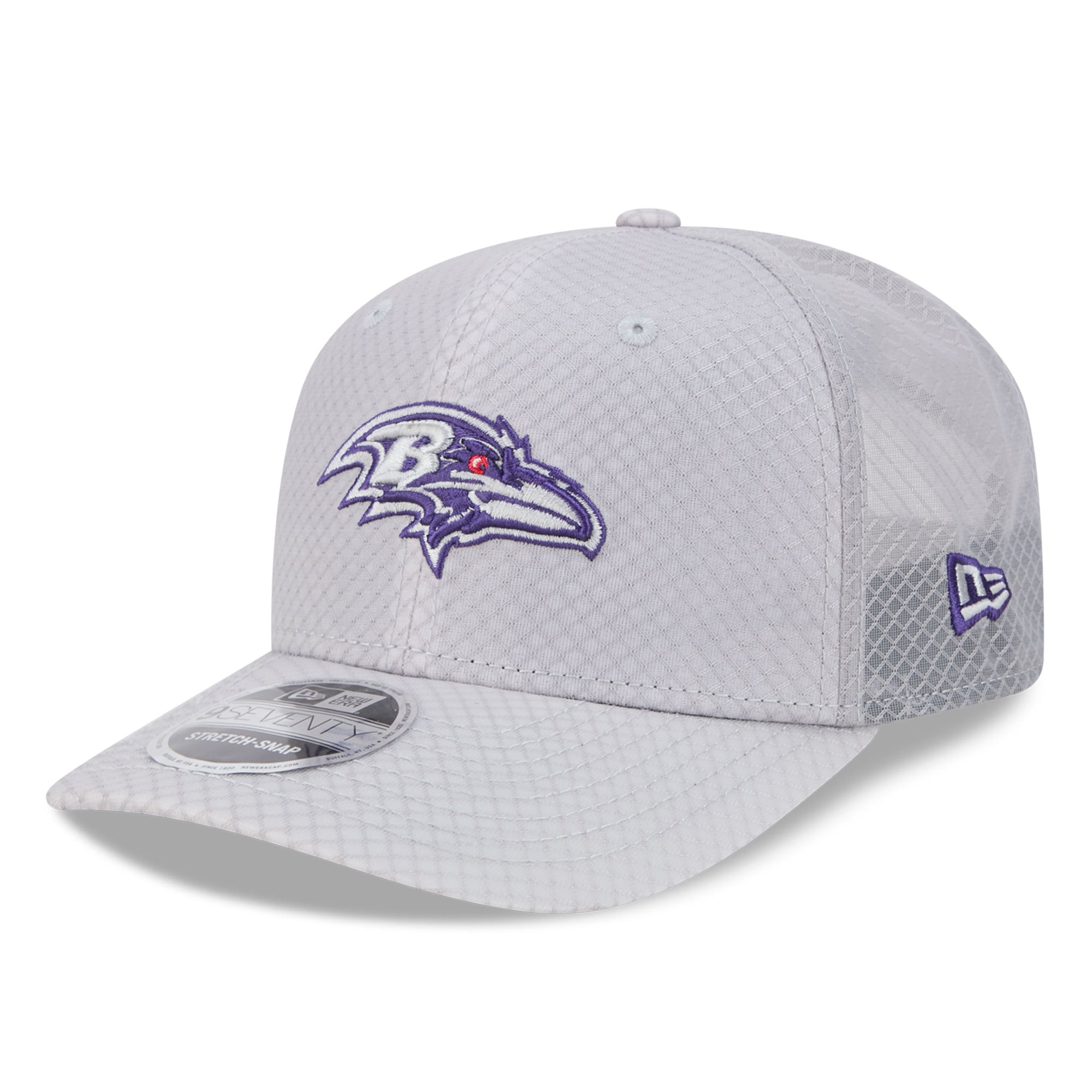 Casquette ajustable New Era grise Baltimore Ravens 9SEVENTY pour homme