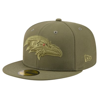 Baltimore Ravens New Era Color Pack 59FIFTY Fitted Hat - Olive