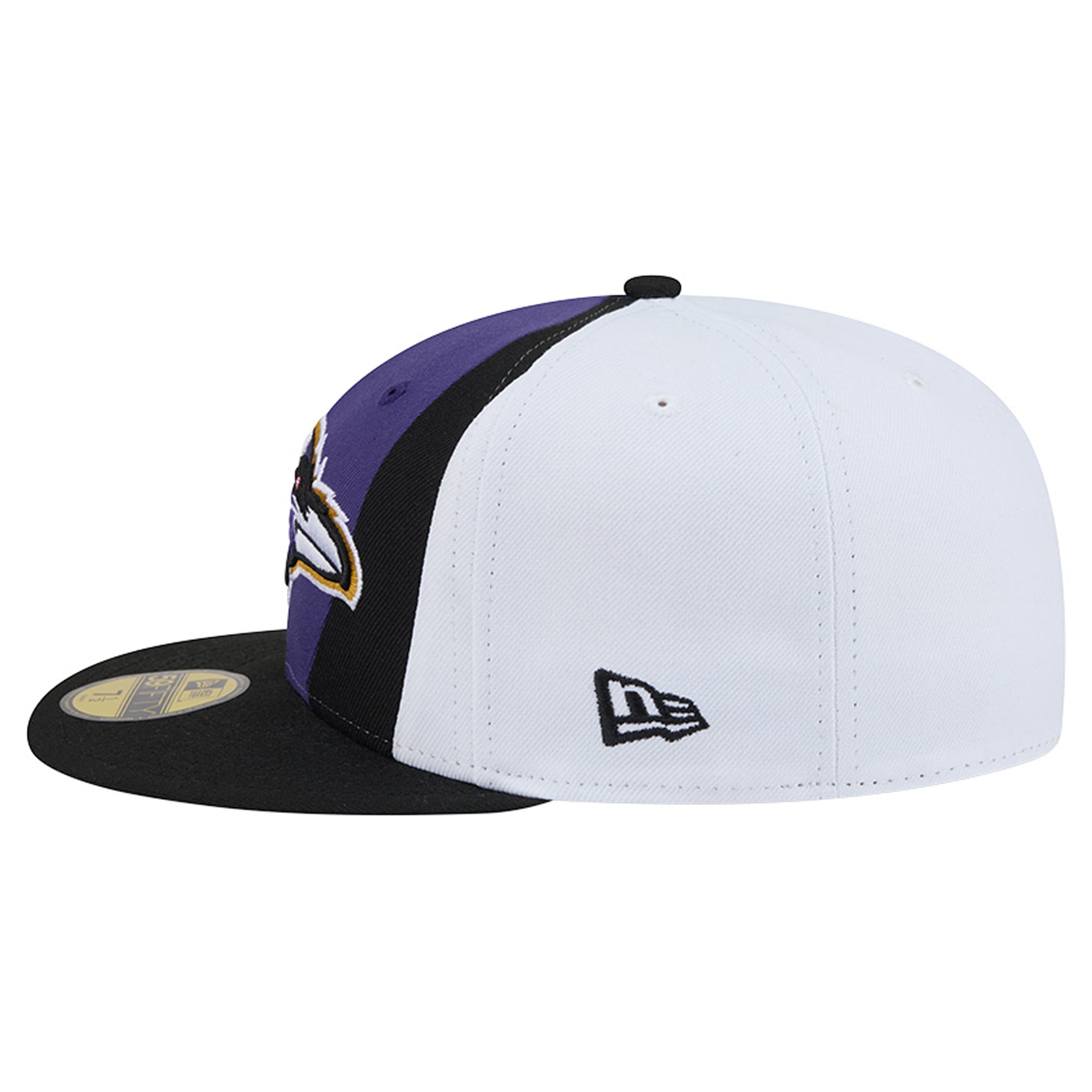 Men's New Era Purple/Black Baltimore Ravens Shock 59FIFTY Fitted Hat