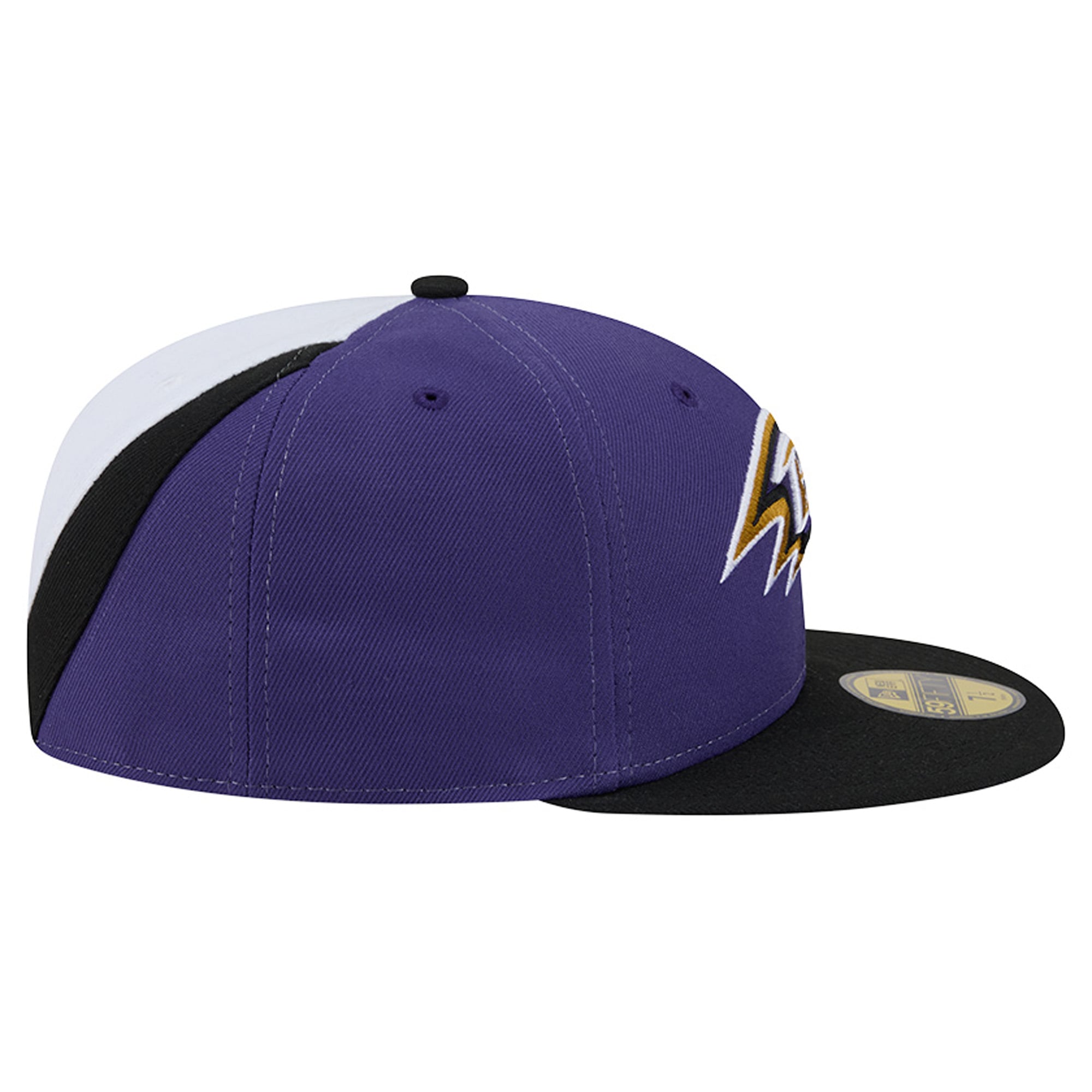 Men's New Era Purple/Black Baltimore Ravens Shock 59FIFTY Fitted Hat
